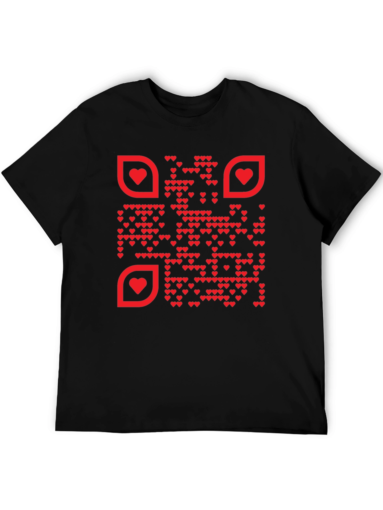 Heart QR Code T-Shirt - Stylish & Unique Design