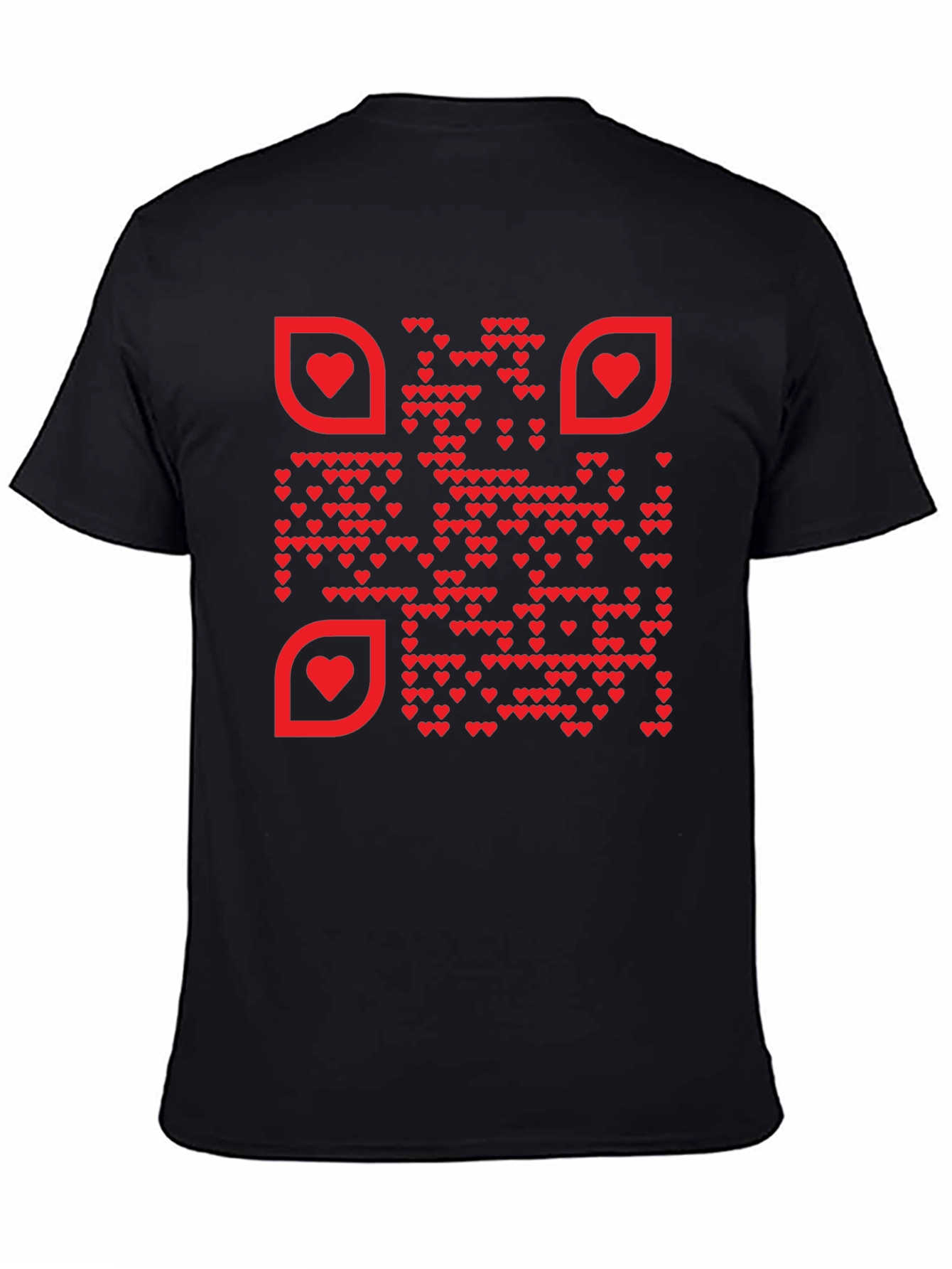 Heart QR Code T-Shirt - Stylish & Unique Design