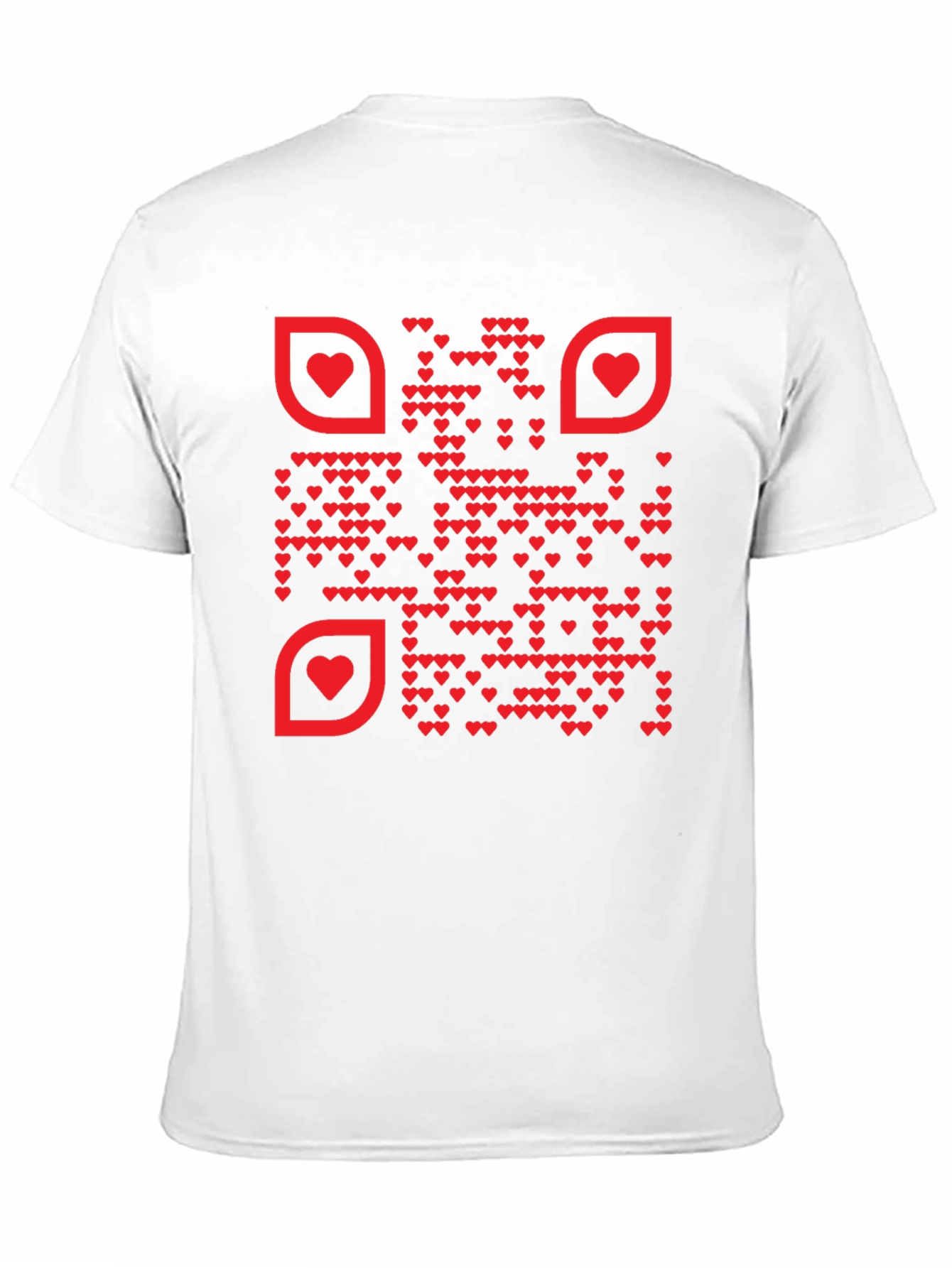 Heart QR Code T-Shirt - Stylish & Unique Design