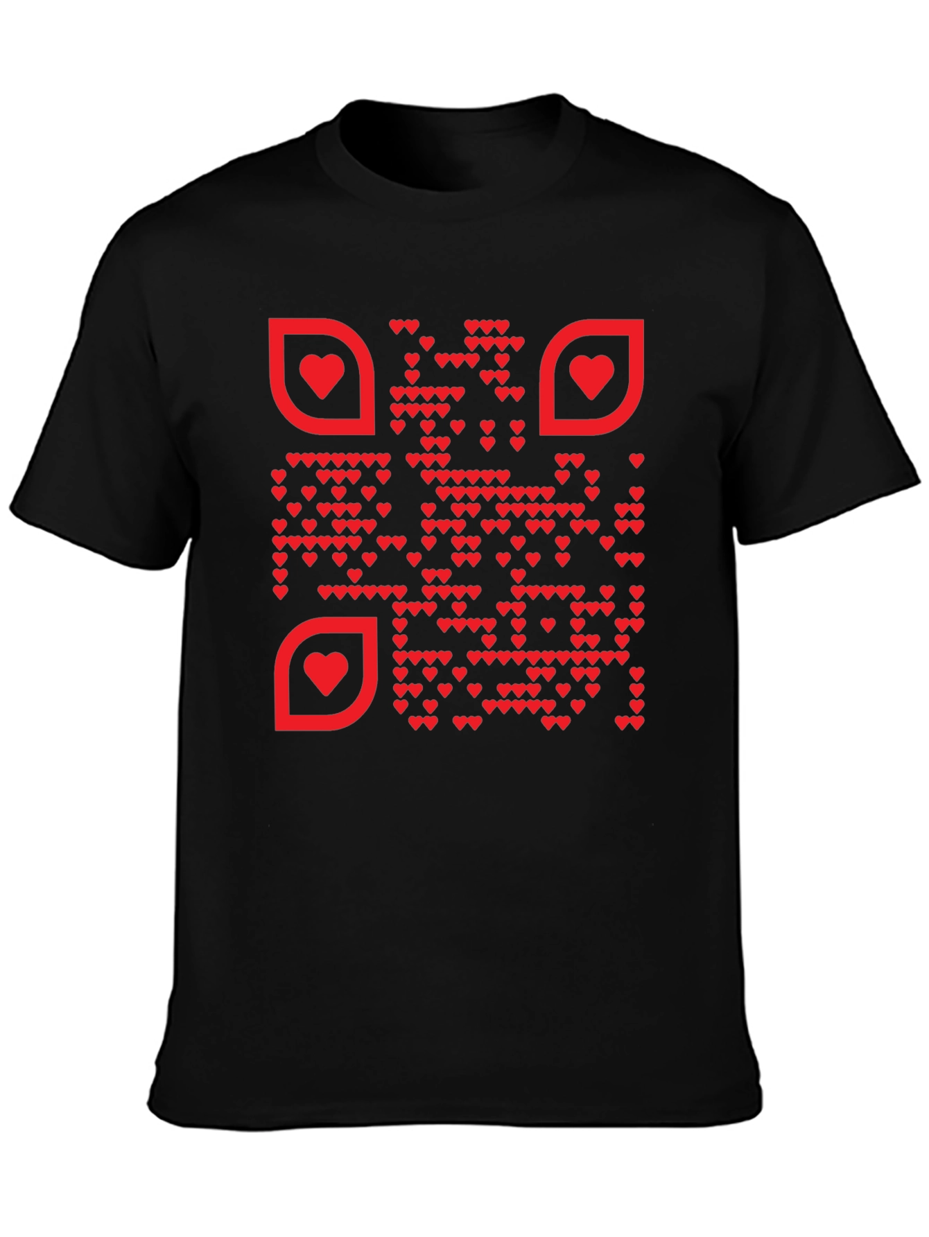 Heart QR Code T-Shirt - Stylish & Unique Design
