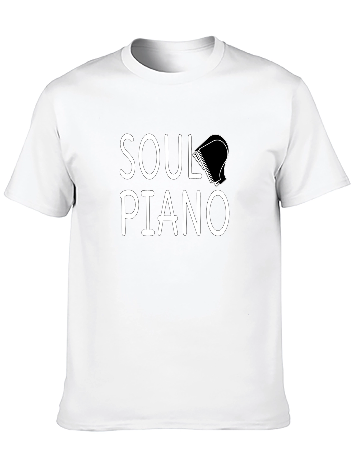 Soul Piano Graphic Tee - Stylish Music Lover T-Shirt