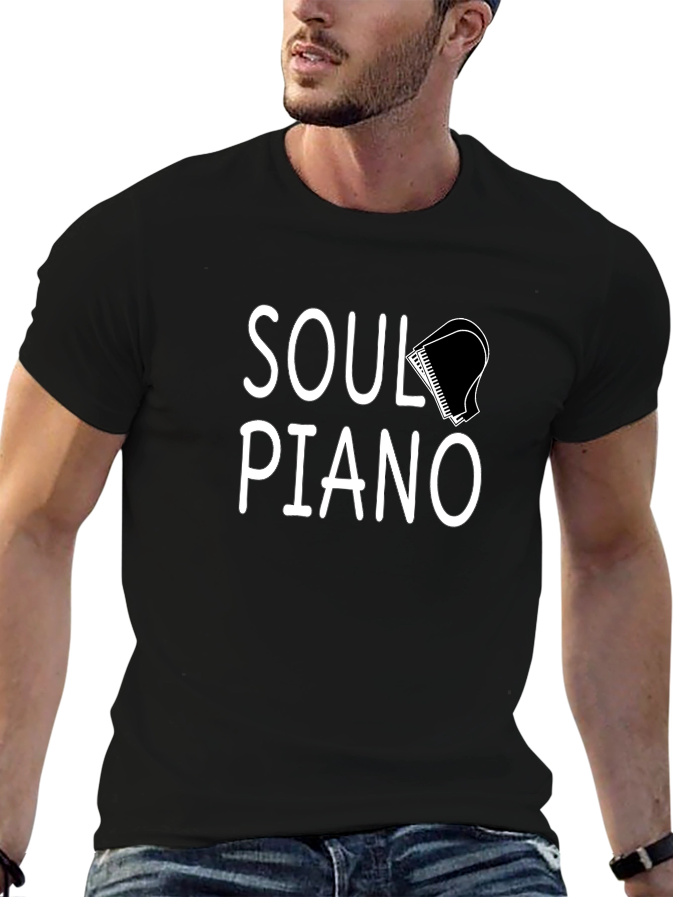 Soul Piano Graphic Tee - Stylish Music Lover T-Shirt