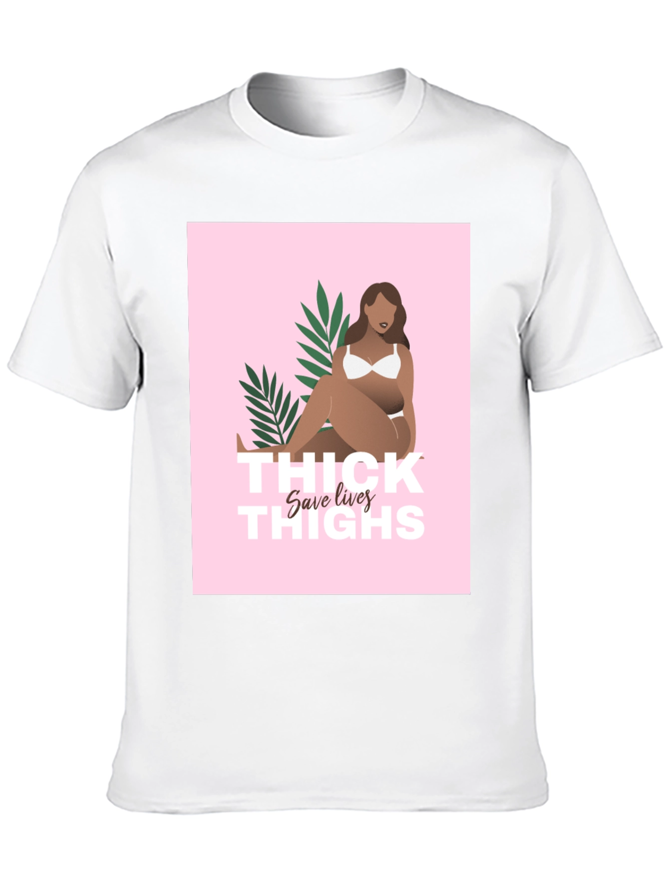Thick Thighs Save Lives Graphic Tee - Black