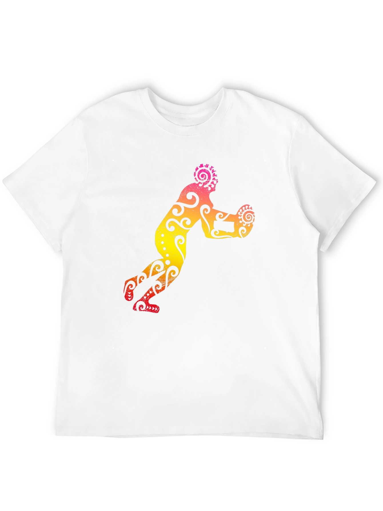Tribal Art Rugby Player Graphic Tee