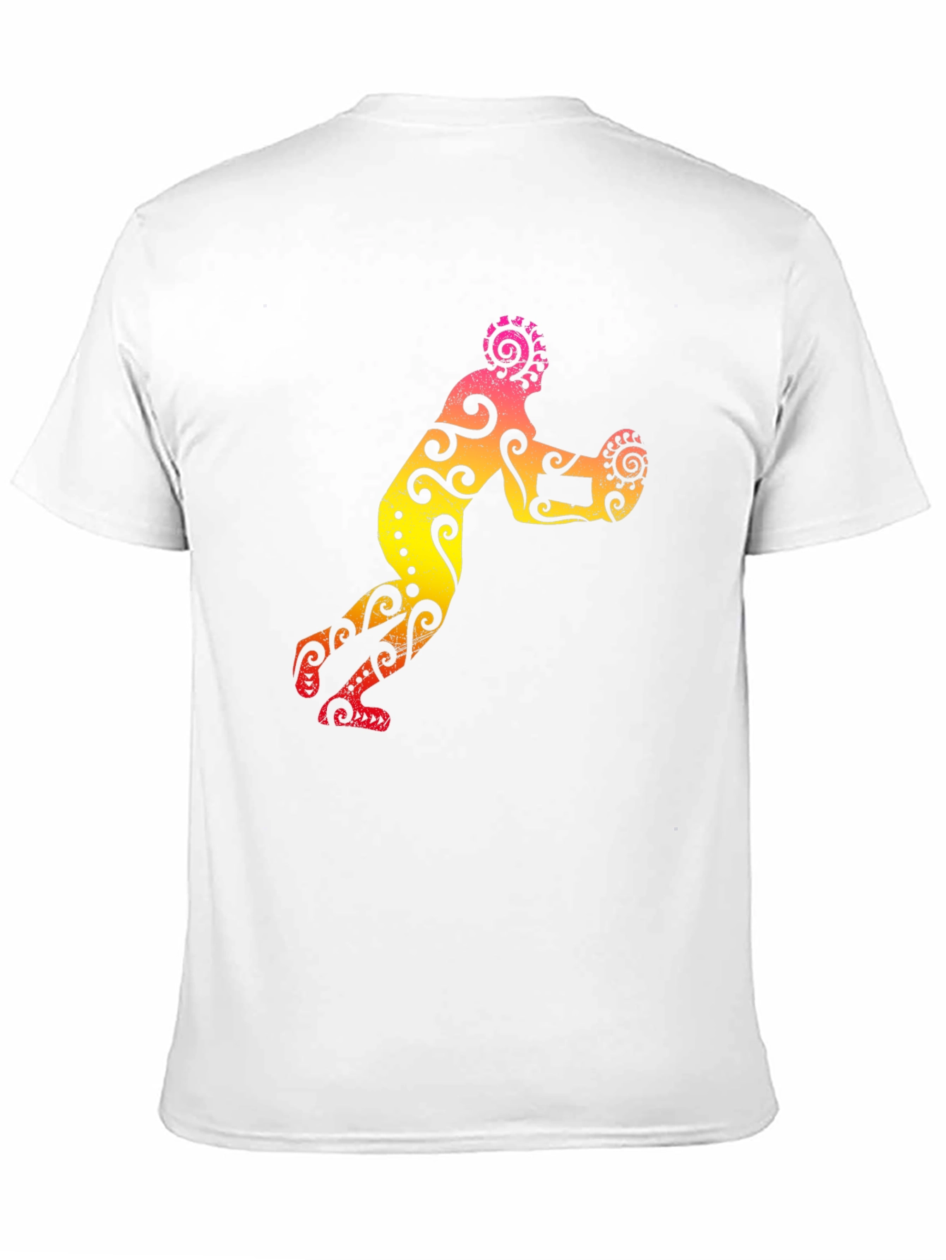 Tribal Art Rugby Player Graphic Tee