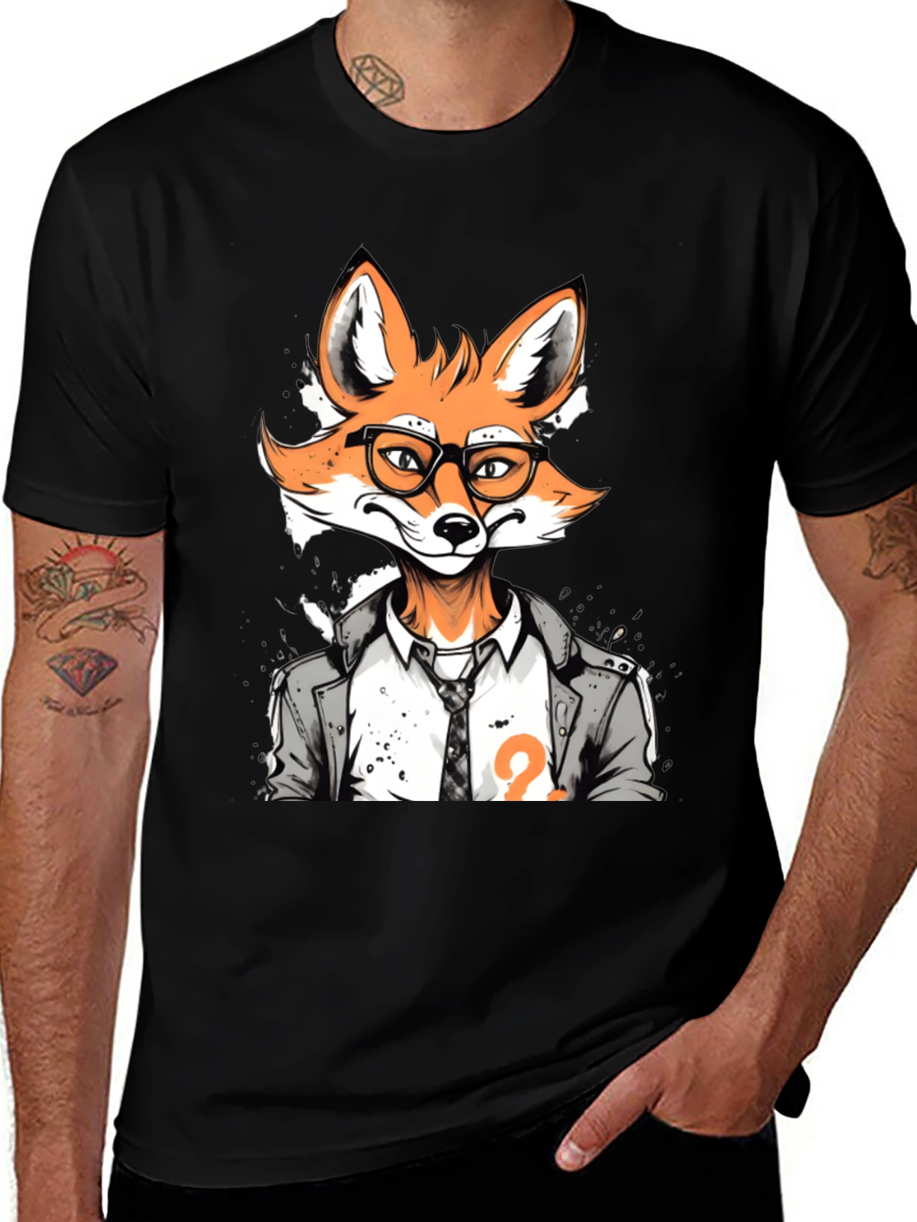 Fox Detective Graphic T-Shirt - Menswear Style