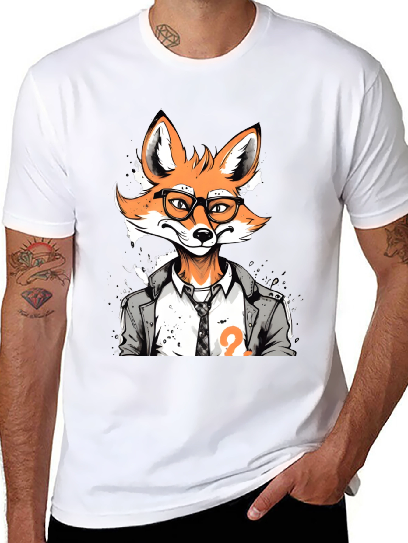 Fox Detective Graphic T-Shirt - Menswear Style