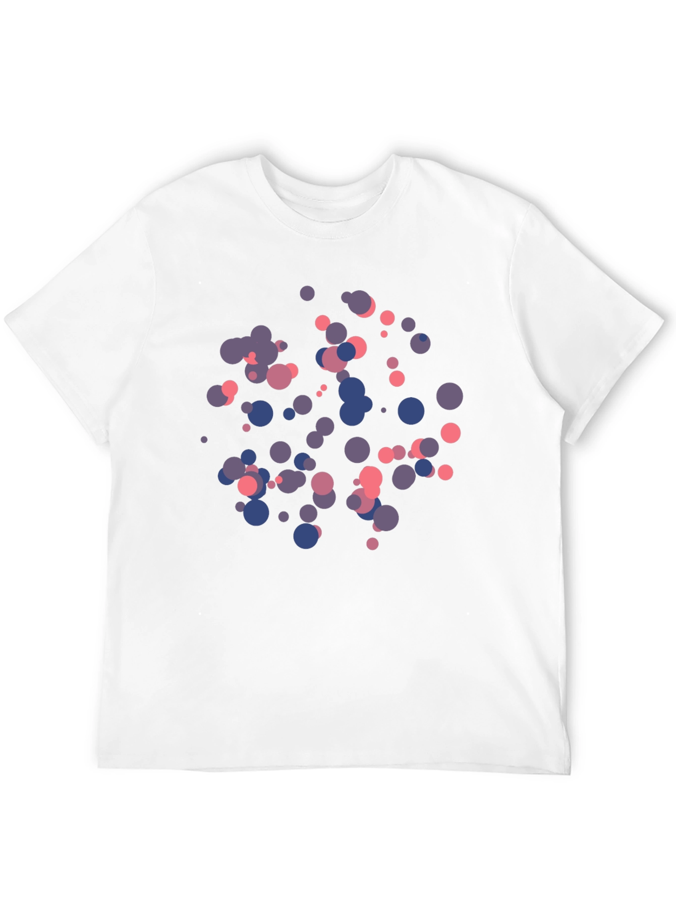 Abstract Dot Print Black T-Shirt