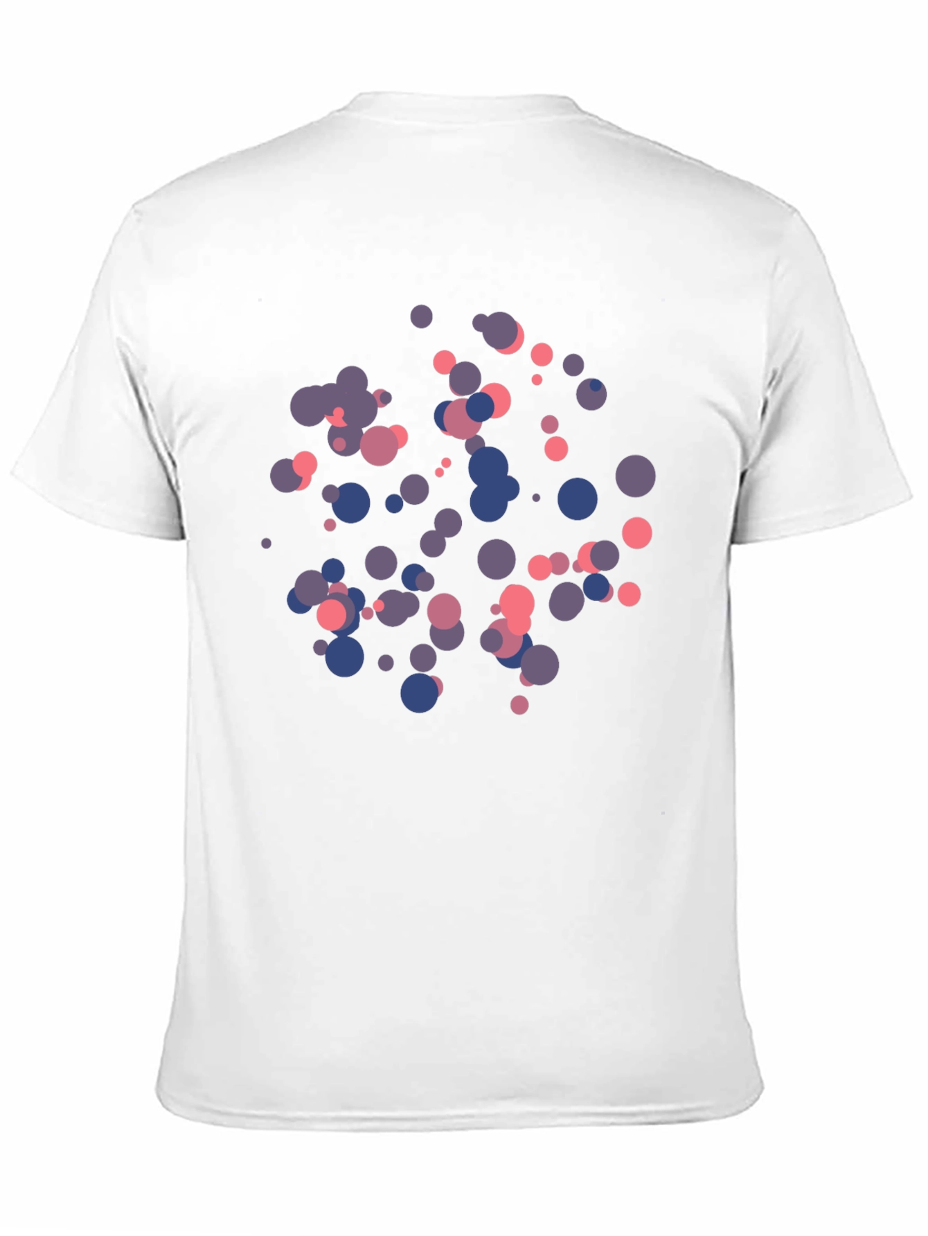 Abstract Dot Print Black T-Shirt