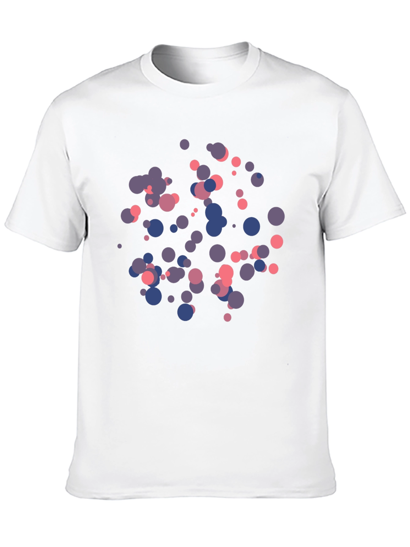 Abstract Dot Print Black T-Shirt