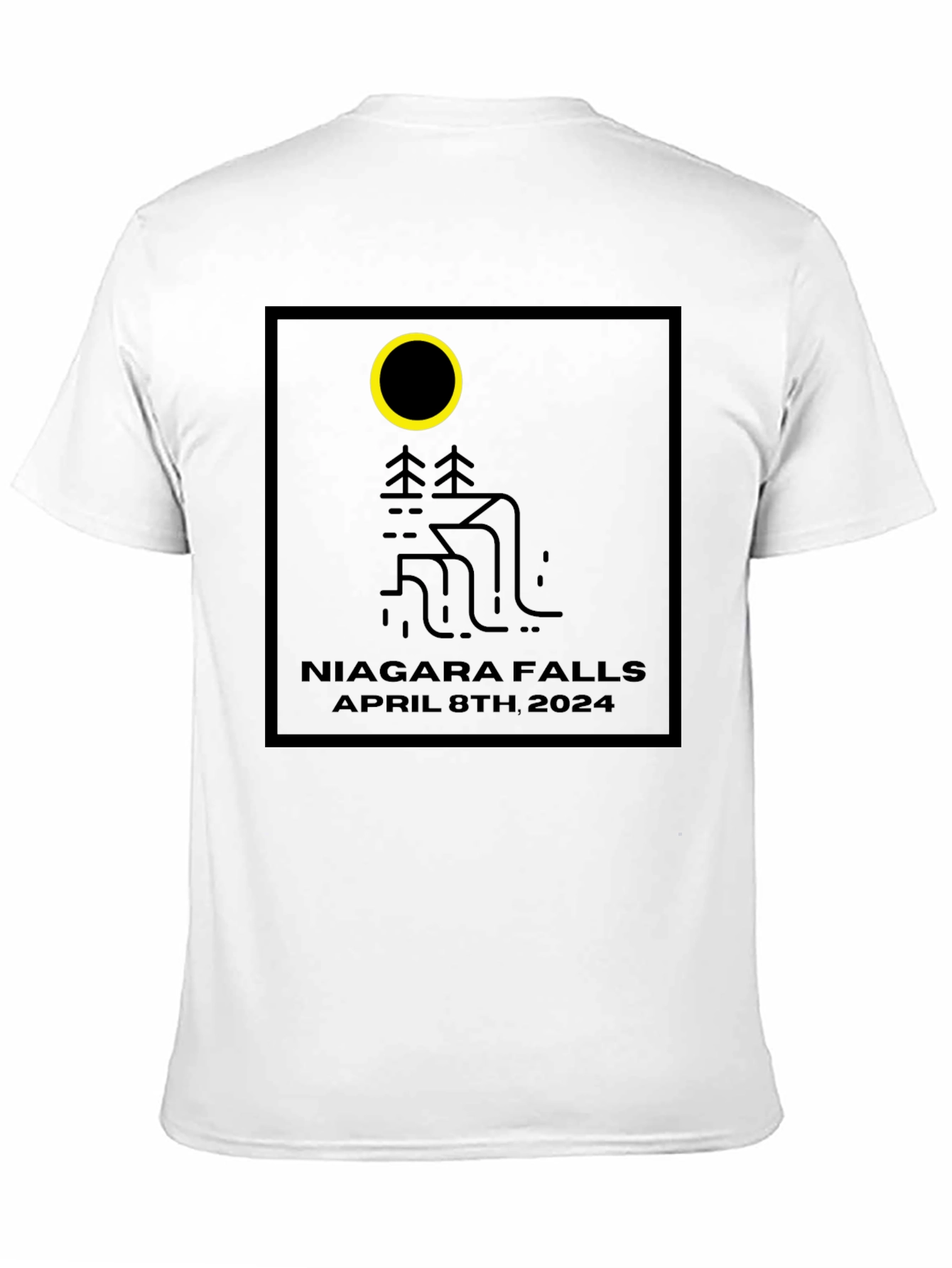 Niagara Falls April 8th 2024 Black T-Shirt