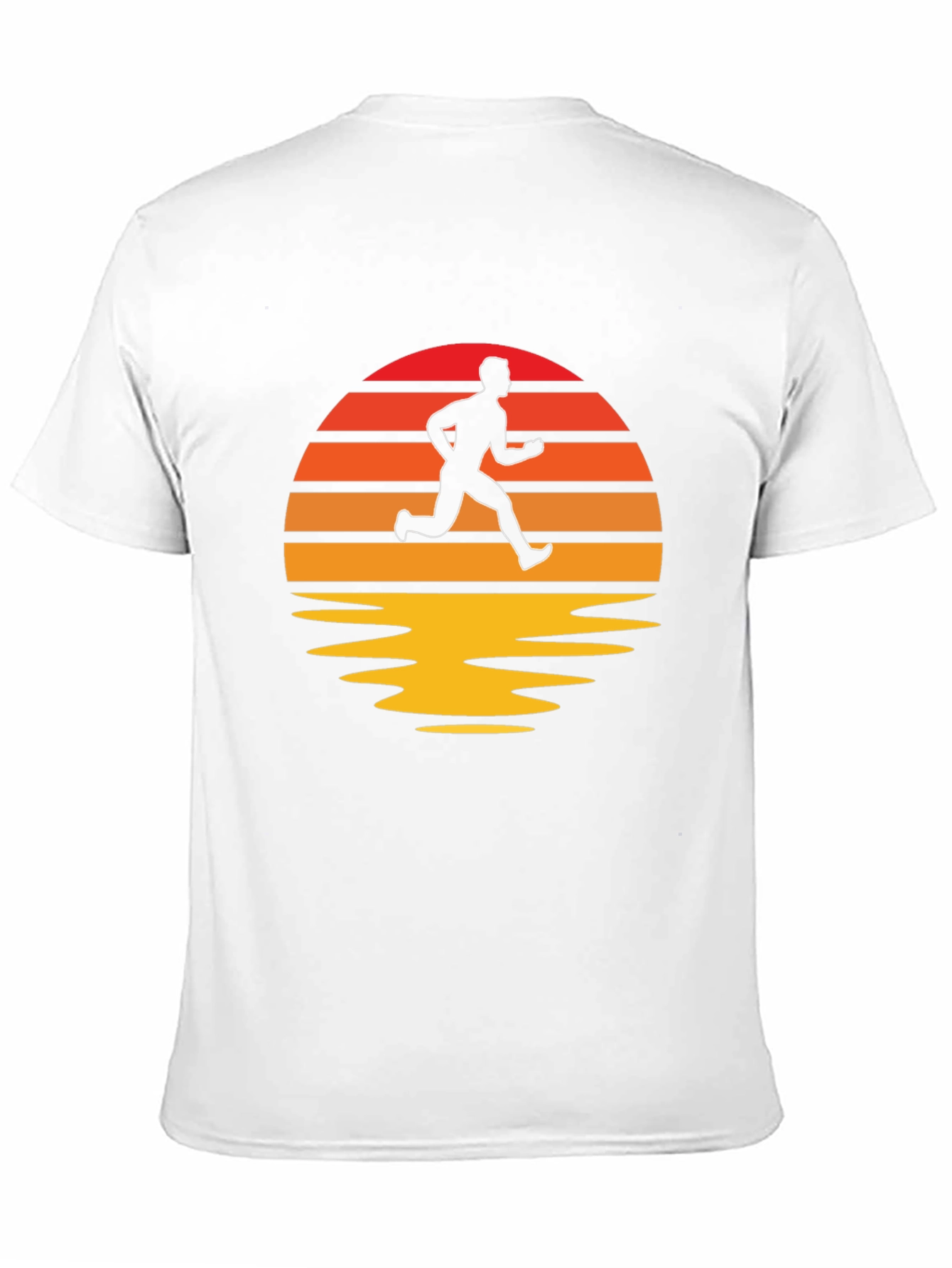 Retro Runner T-Shirt - Sunset Silhouette
