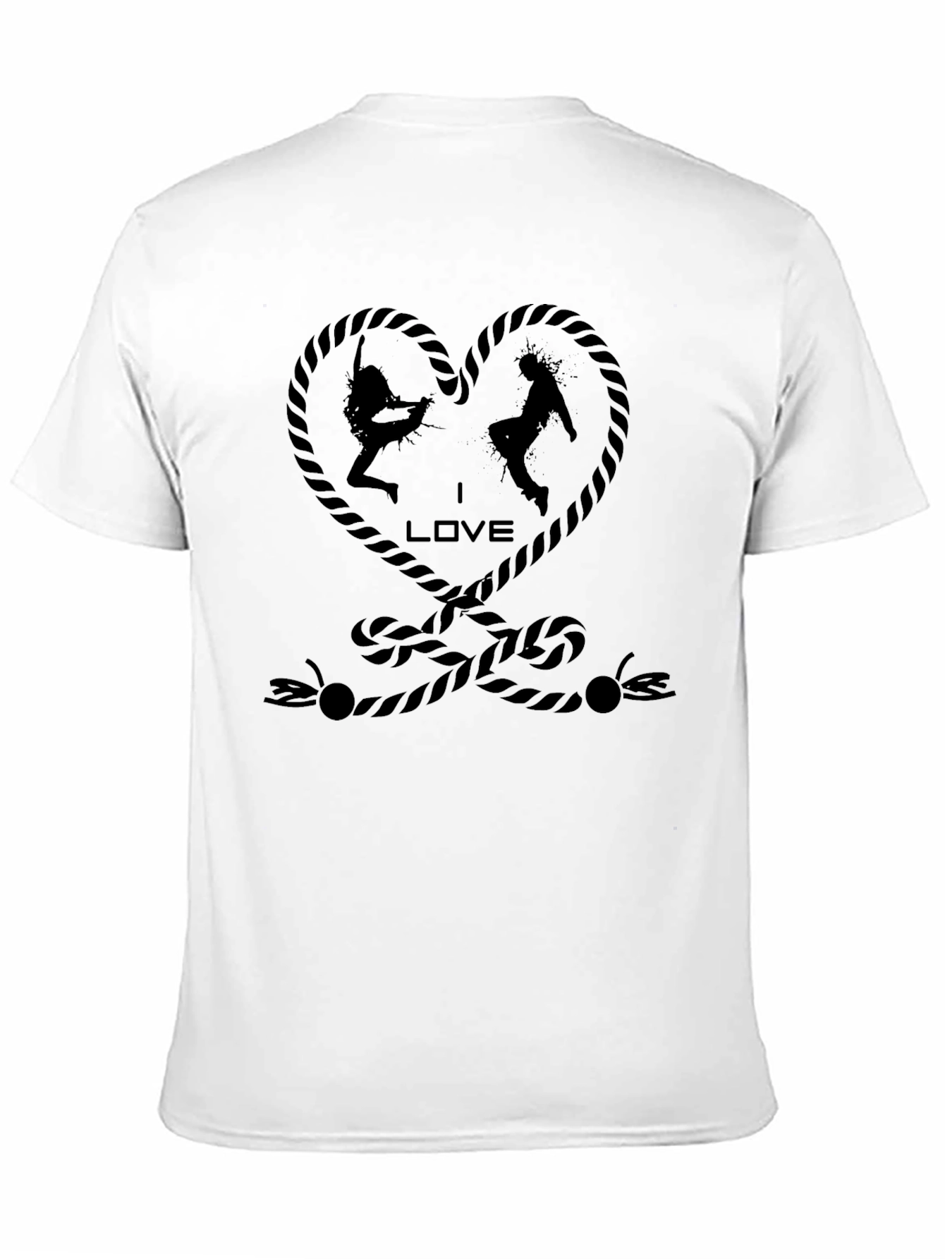 Rope Heart Rock Climbing T-Shirt - Unisex