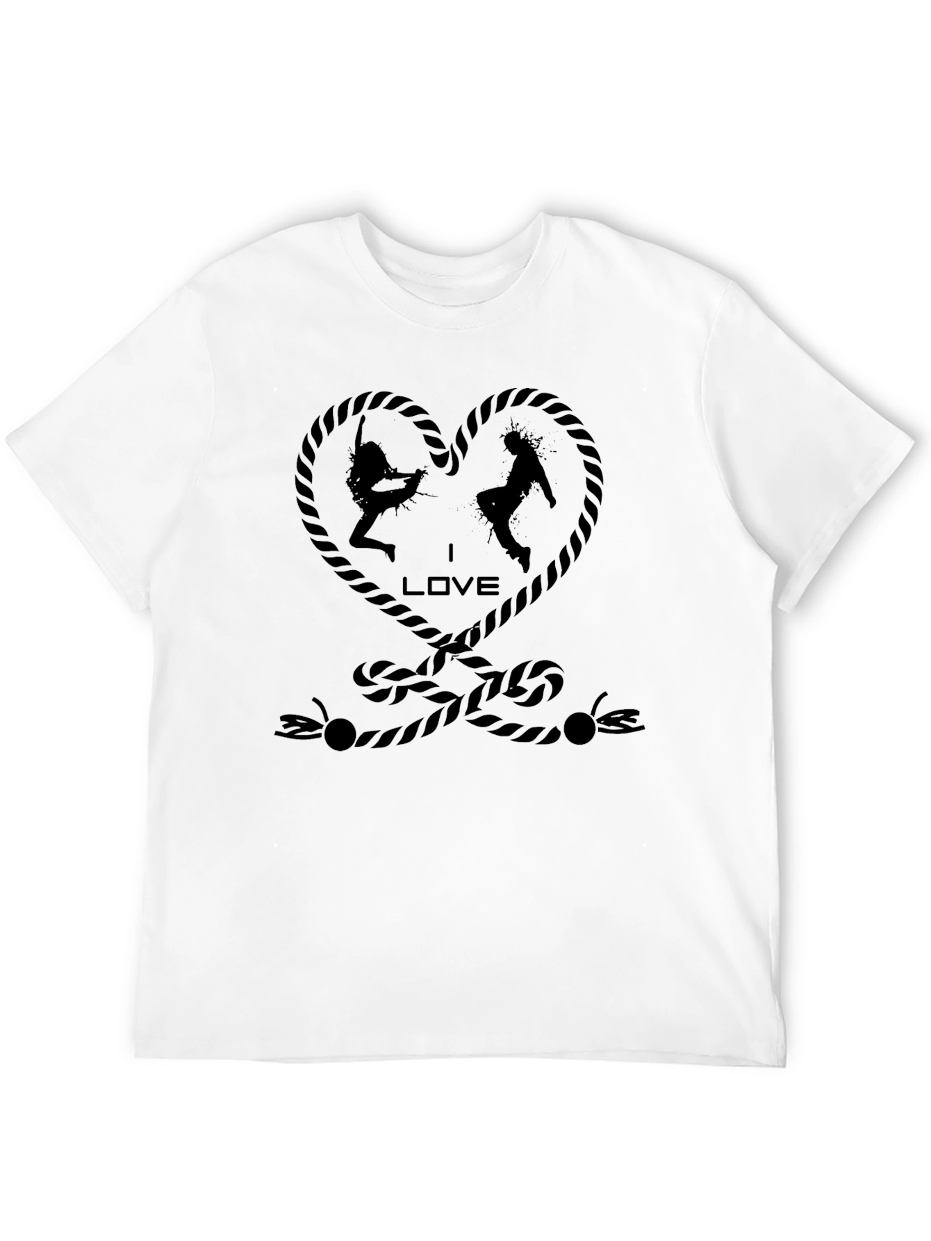 Rope Heart Rock Climbing T-Shirt - Unisex