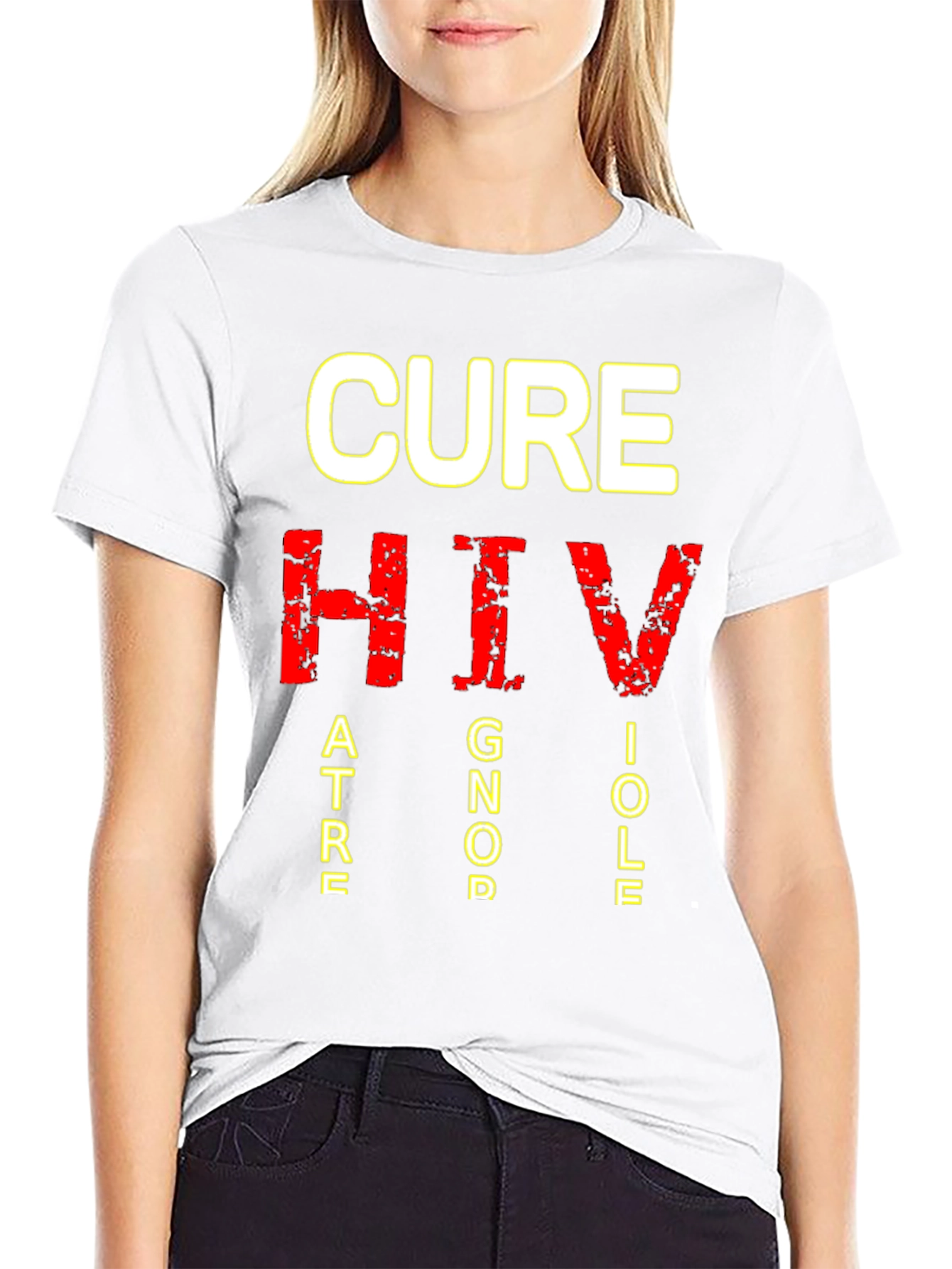 CURE HIV T-Shirt - Bold Statement Tee