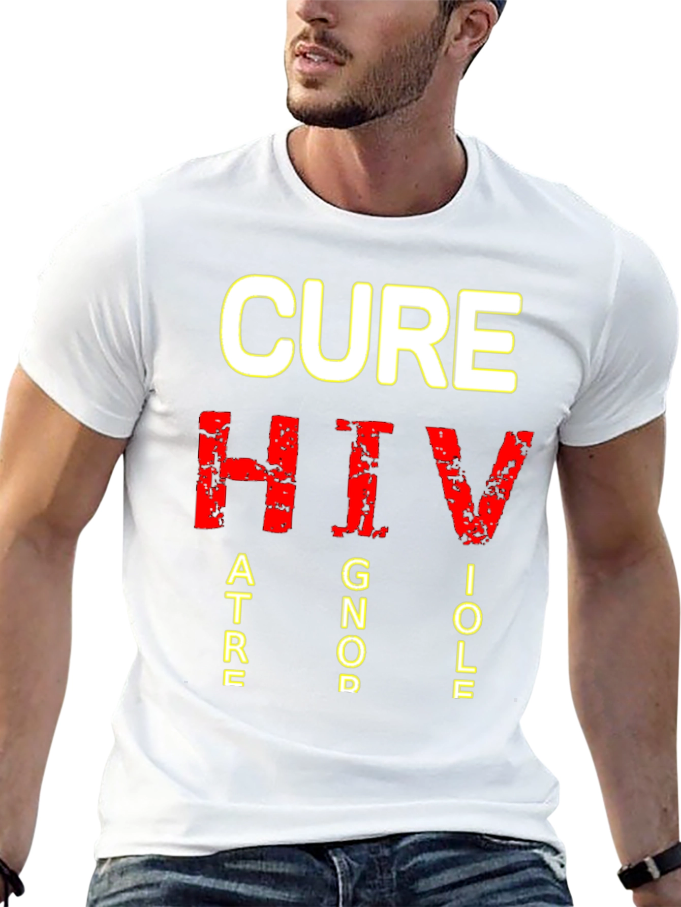 CURE HIV T-Shirt - Bold Statement Tee