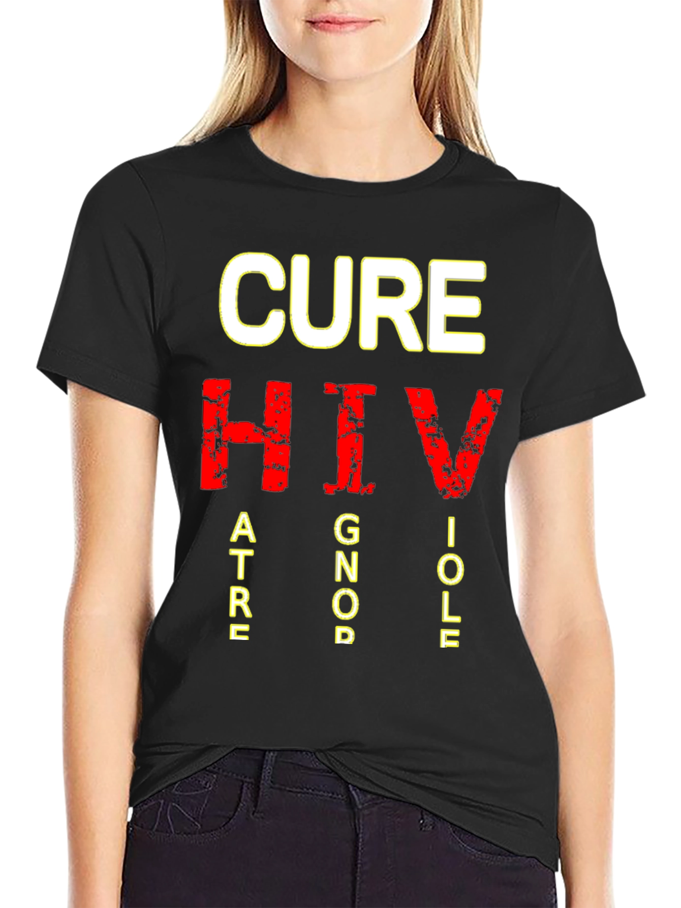 CURE HIV T-Shirt - Bold Statement Tee