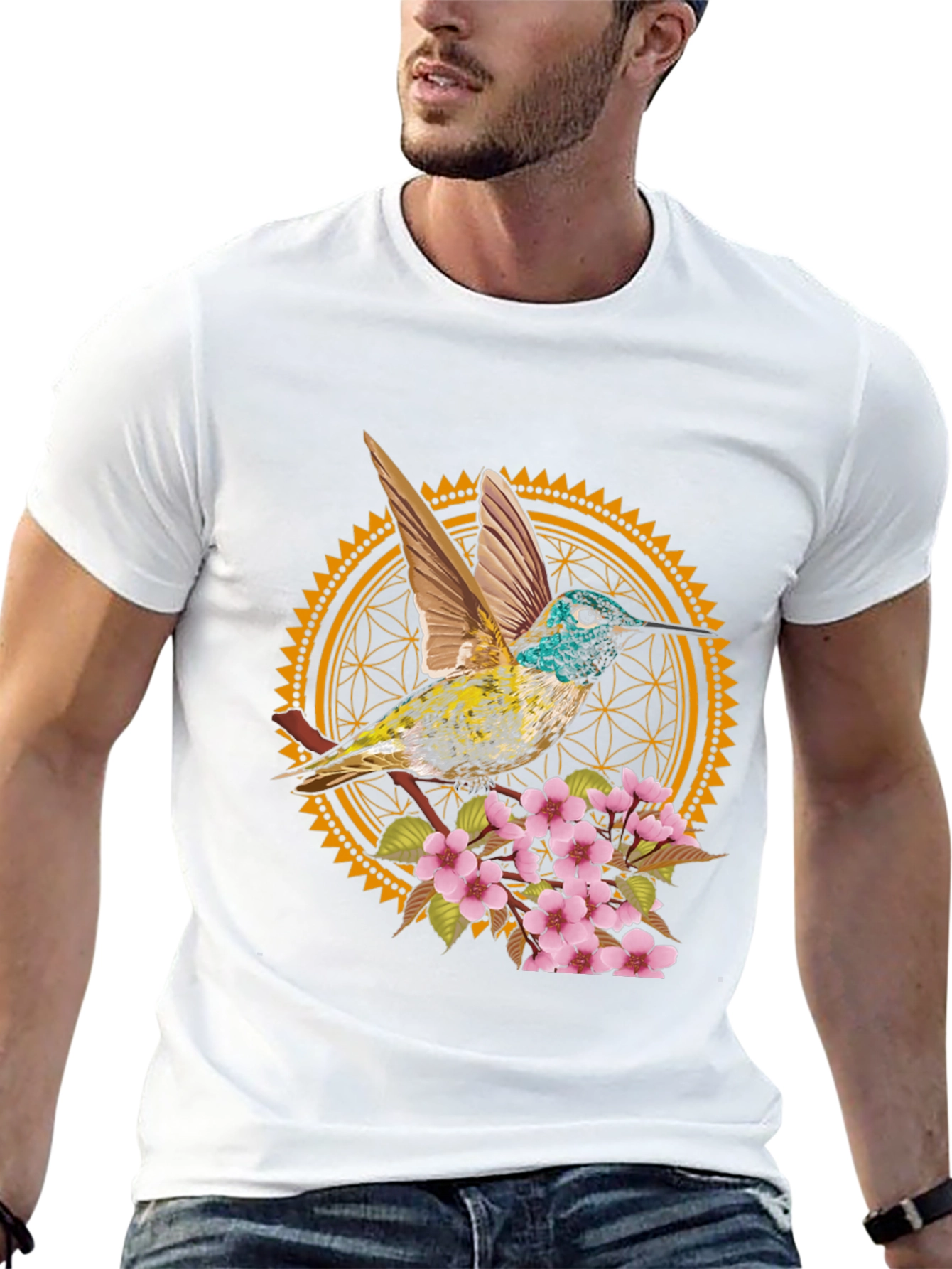 Hummingbird Floral Graphic Tee