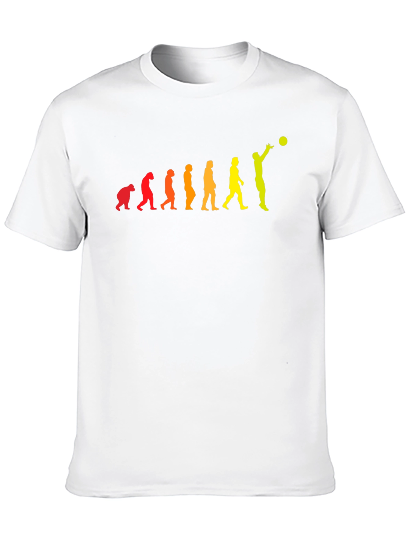 Evolution of Volleyball Player Graphic T-Shirt