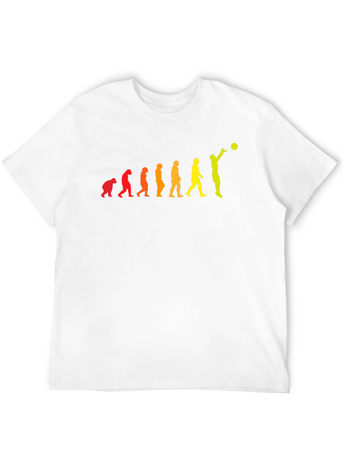 Evolution of Volleyball Player Graphic T-Shirt