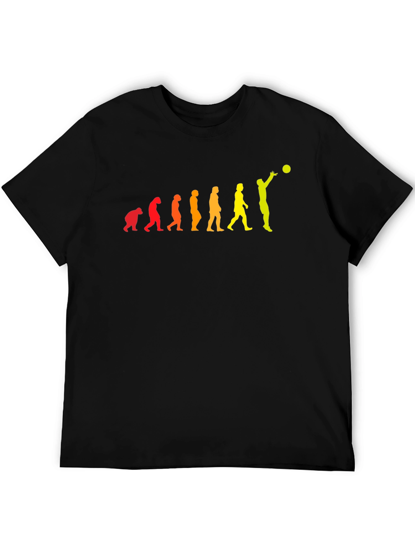 Evolution of Volleyball Player Graphic T-Shirt