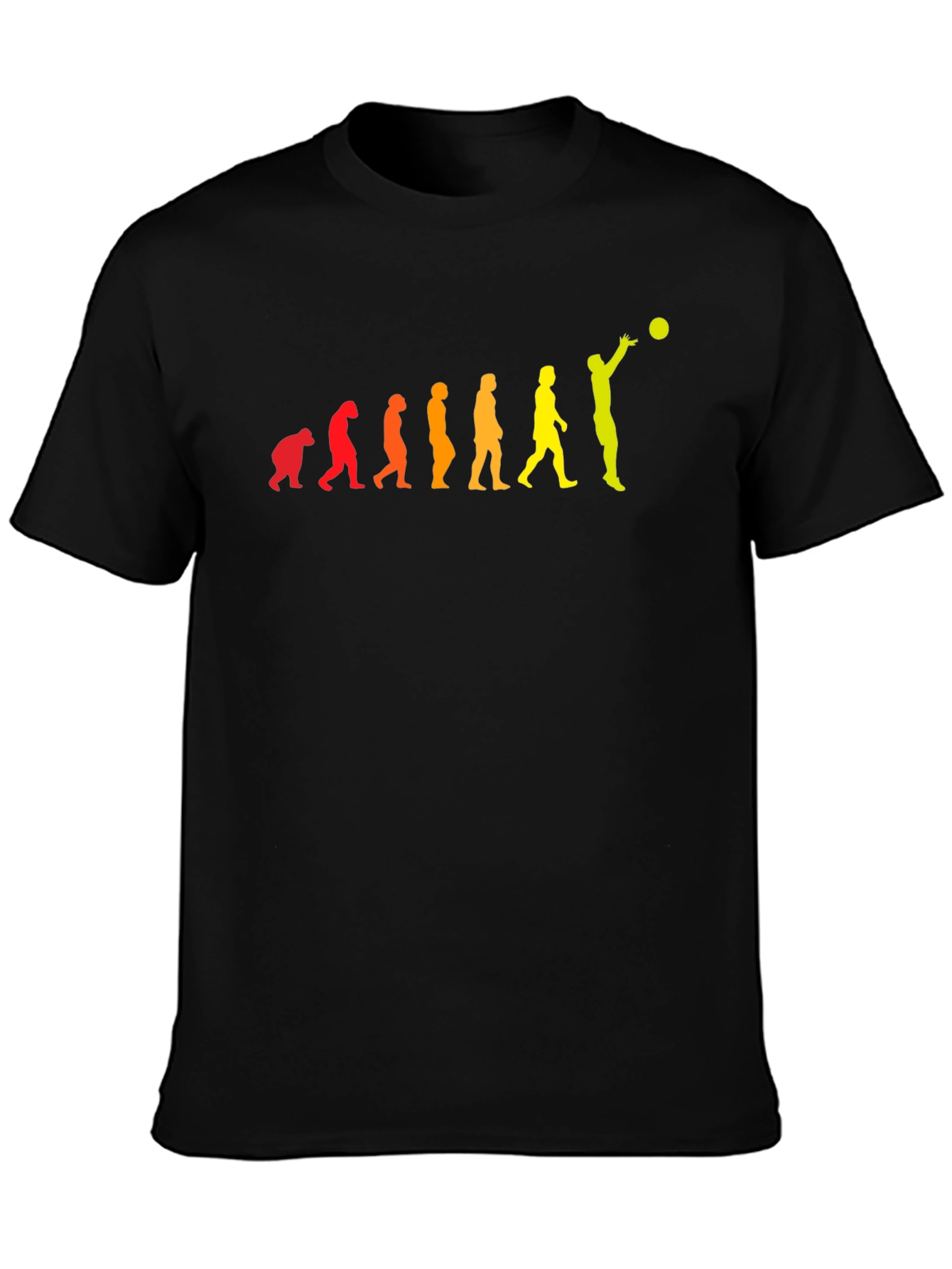 Evolution of Volleyball Player Graphic T-Shirt