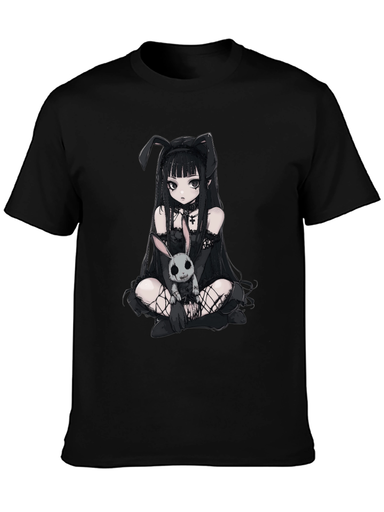 Gothic Anime Bunny Girl T-Shirt