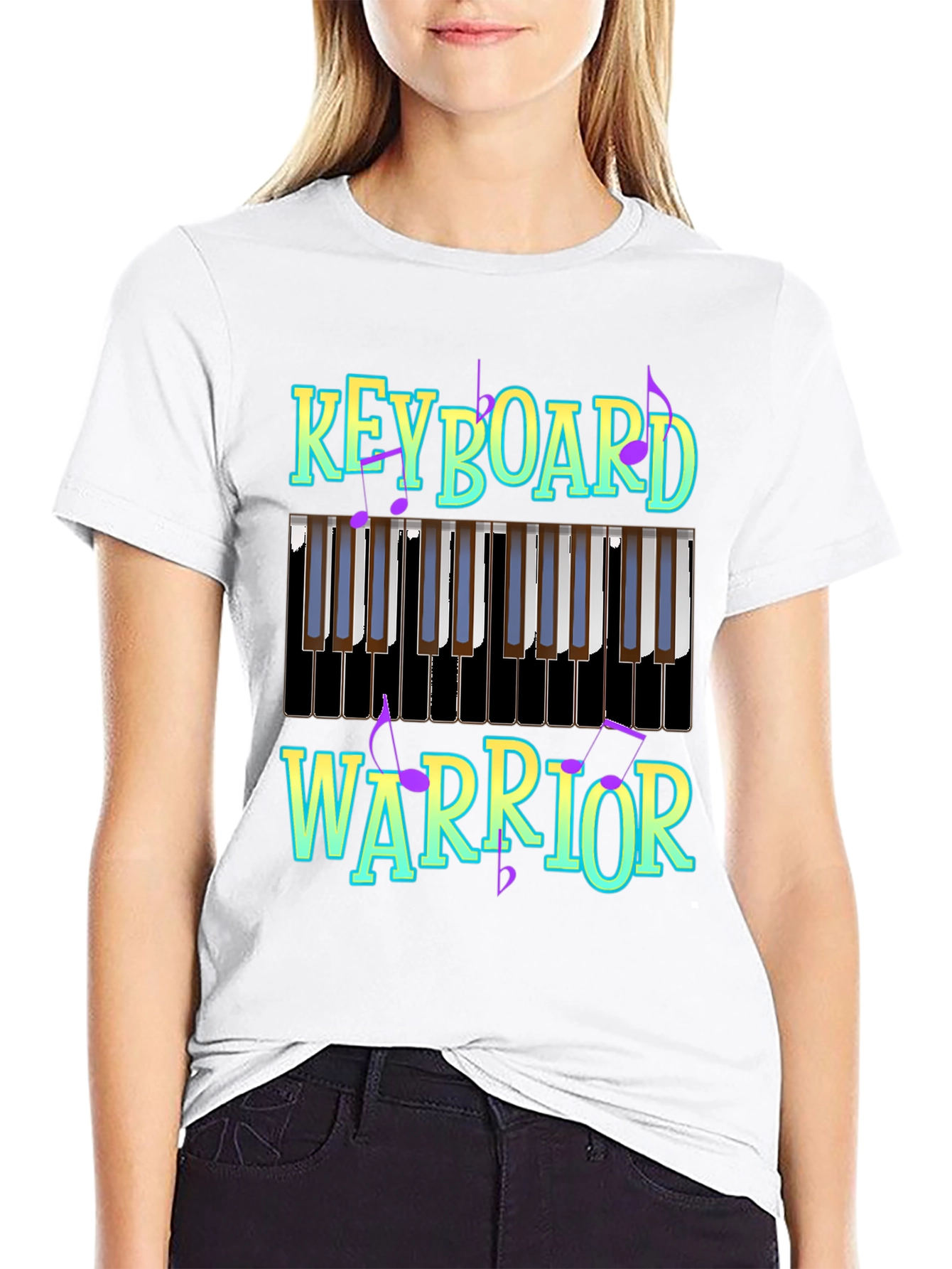 Keyboard Warrior Graphic Tee - Music Lover T-Shirt