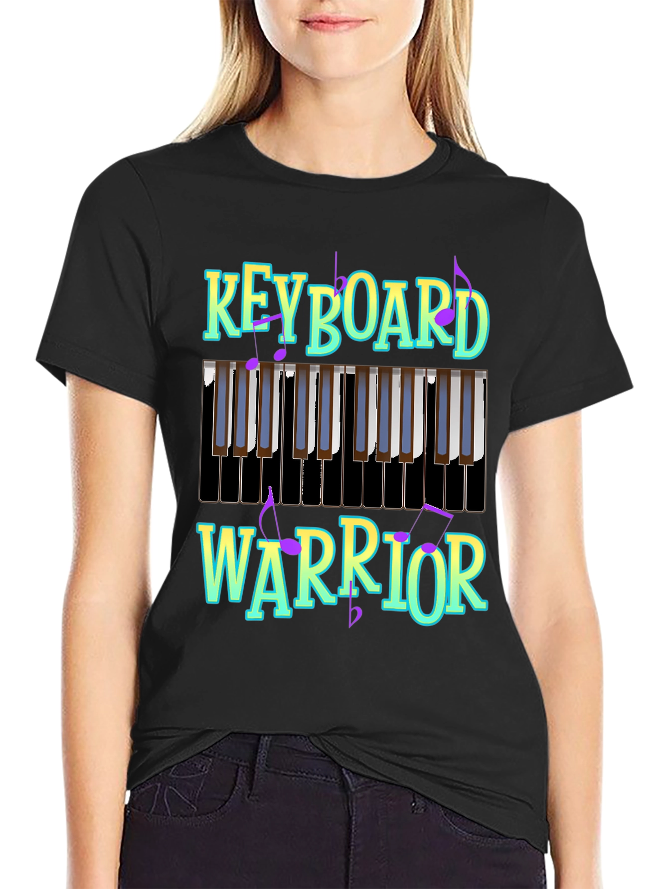 Keyboard Warrior Graphic Tee - Music Lover T-Shirt