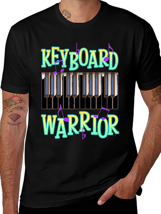 Keyboard Warrior Graphic Tee - Music Lover T-Shirt
