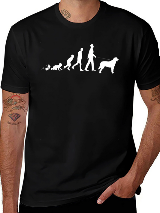 Evolution of Man and Dog T-Shirt