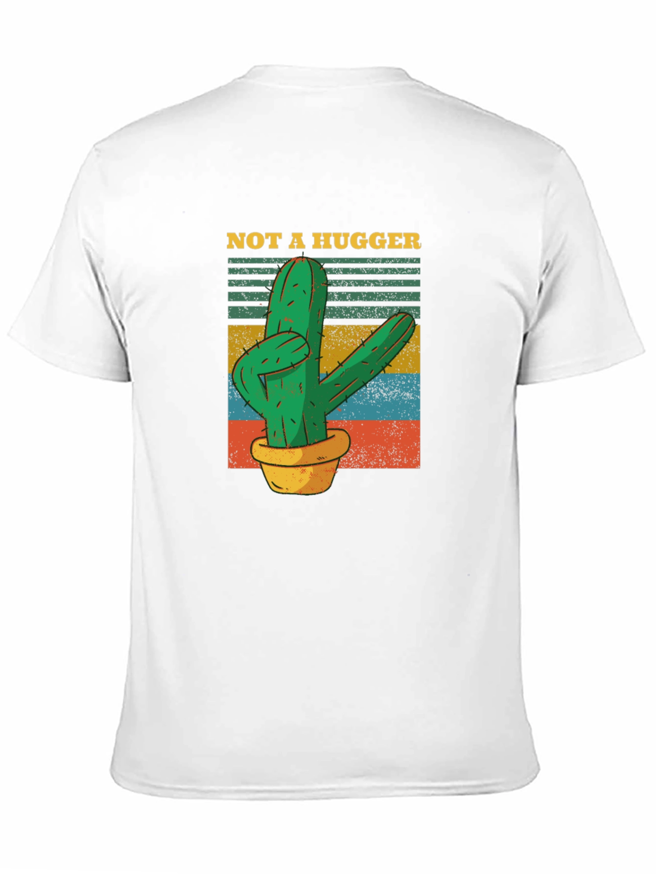 Not A Hugger Cactus Graphic T-Shirt