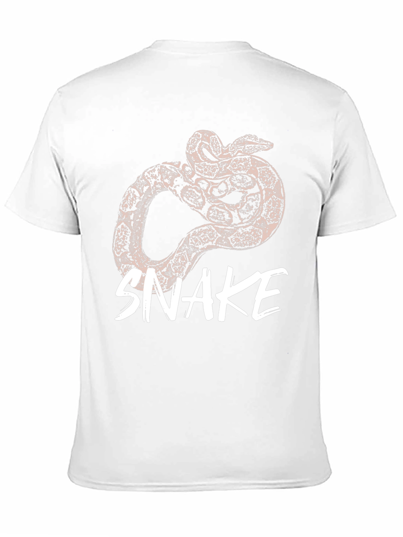 Mens Snake Graphic Print Black T-Shirt