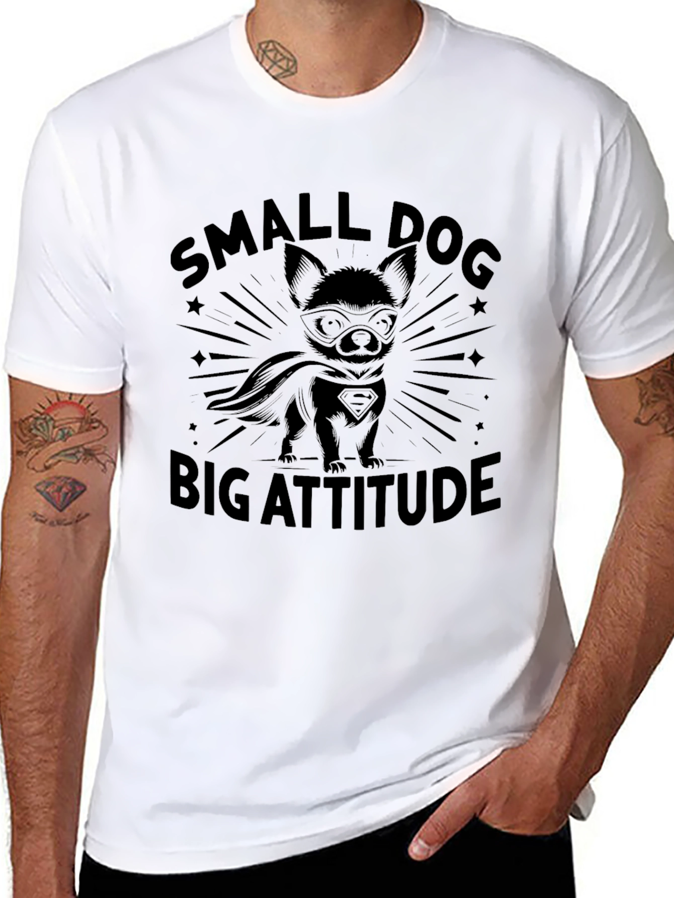 Small Dog Big Attitude Graphic Tee