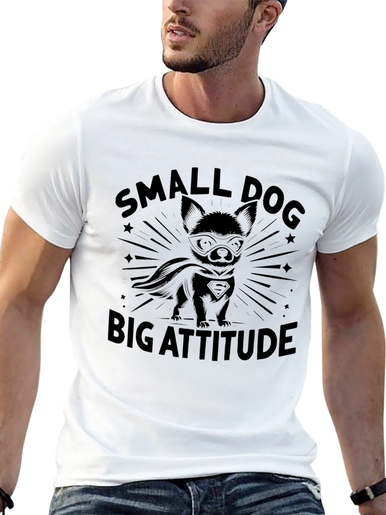 Small Dog Big Attitude Graphic Tee