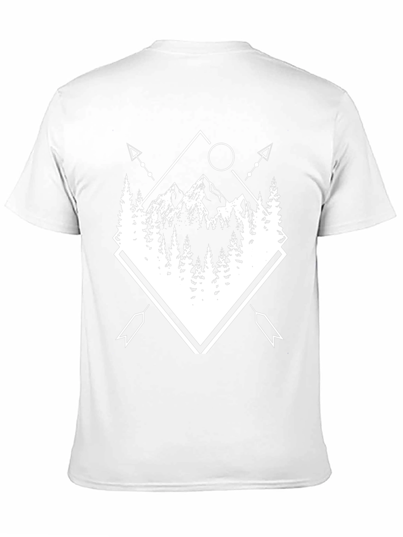 Geometric Mountain Graphic T-Shirt