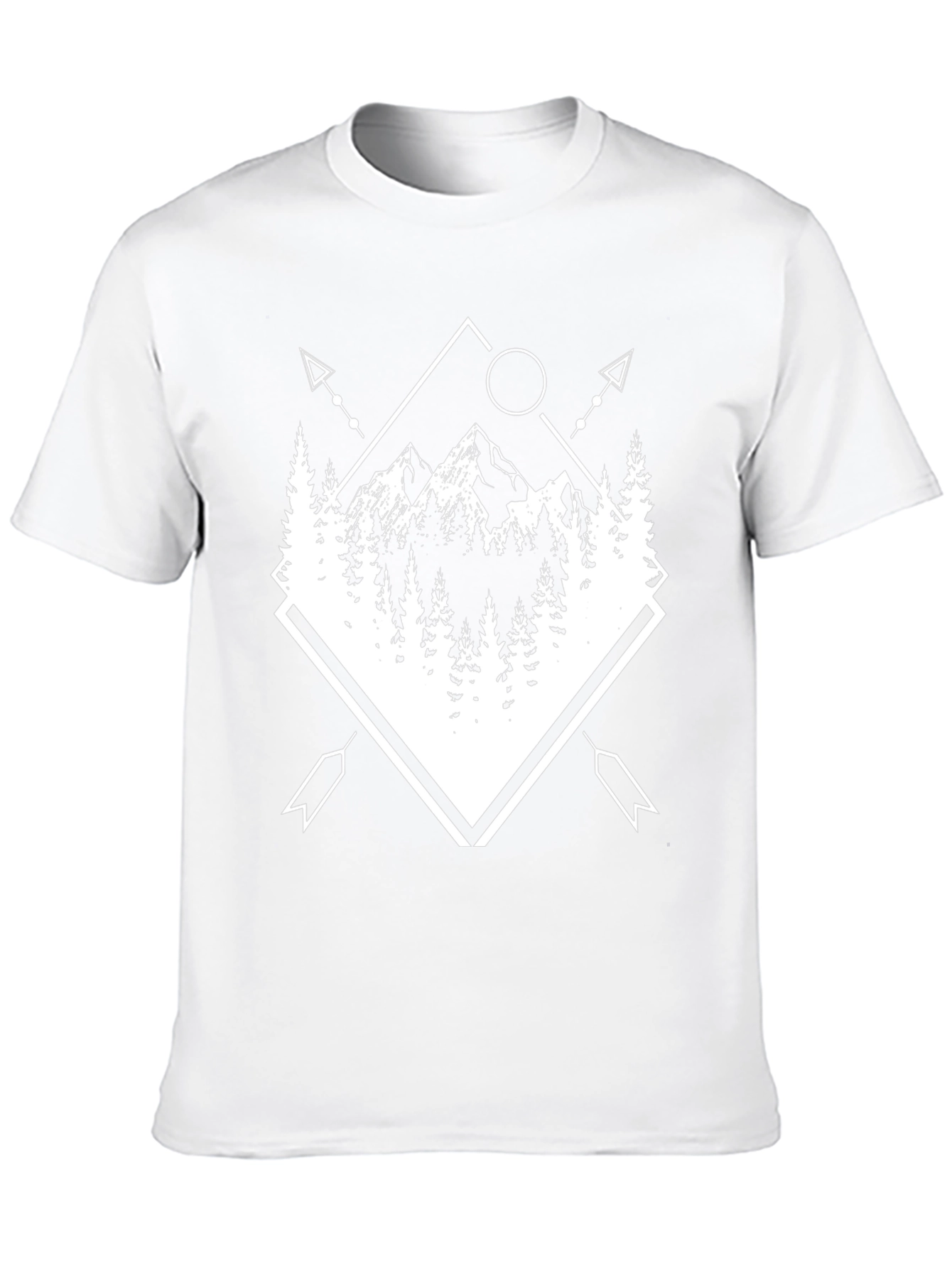 Geometric Mountain Graphic T-Shirt