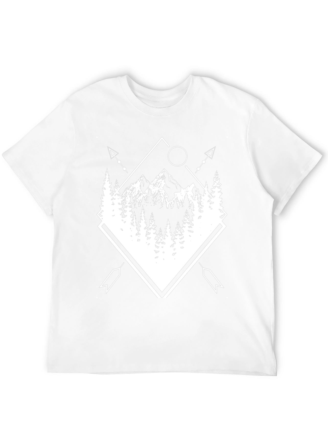 Geometric Mountain Graphic T-Shirt