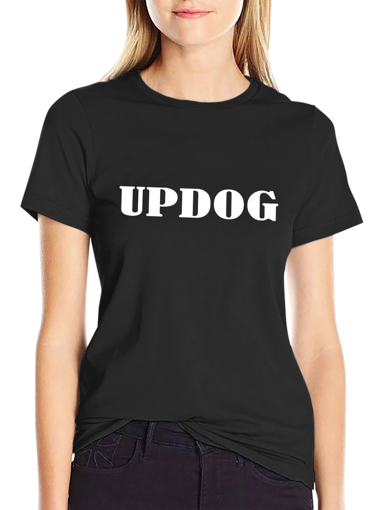 Updog Graphic Tee - Classic Black Crew Neck