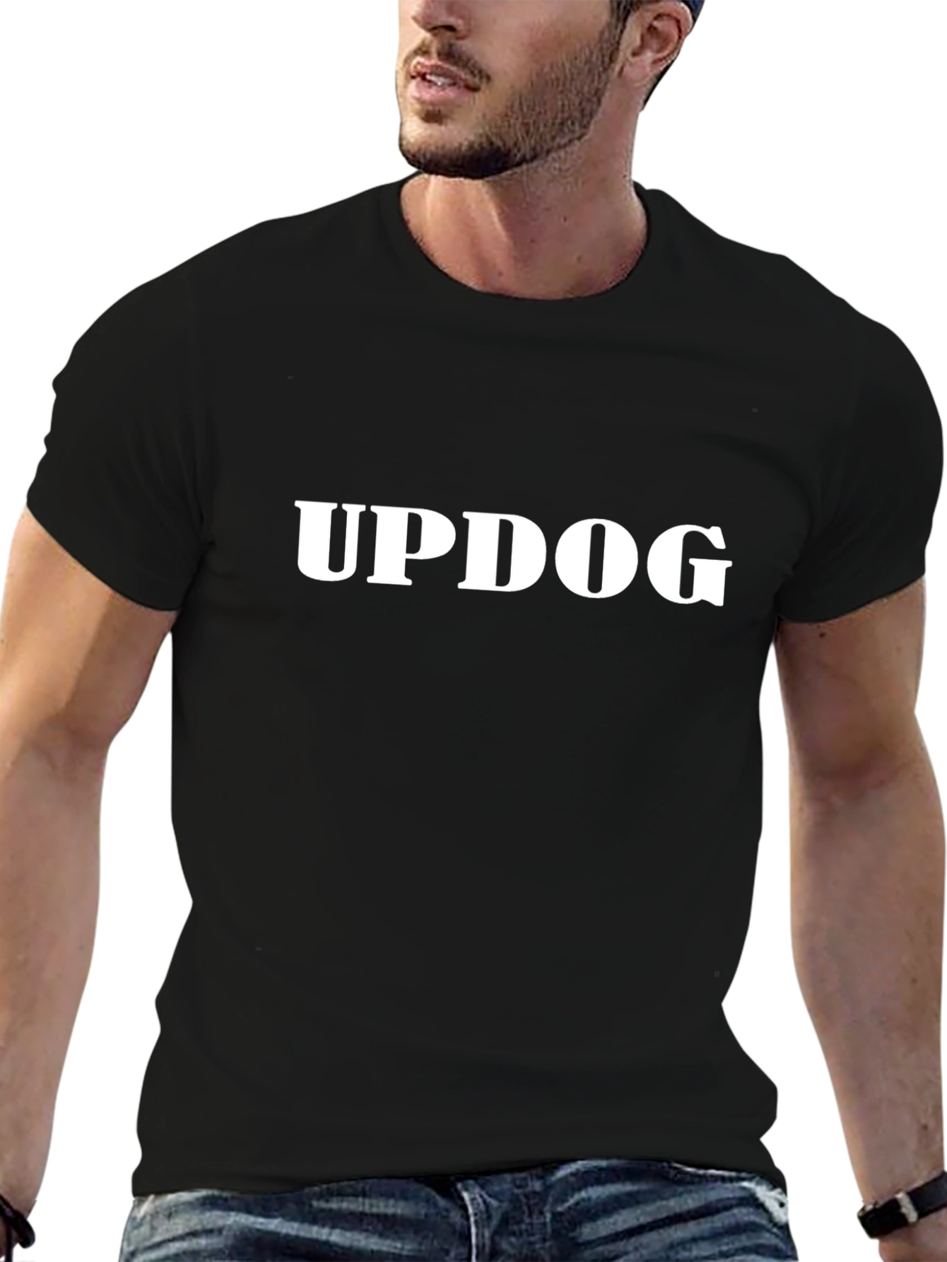 Updog Graphic Tee - Classic Black Crew Neck