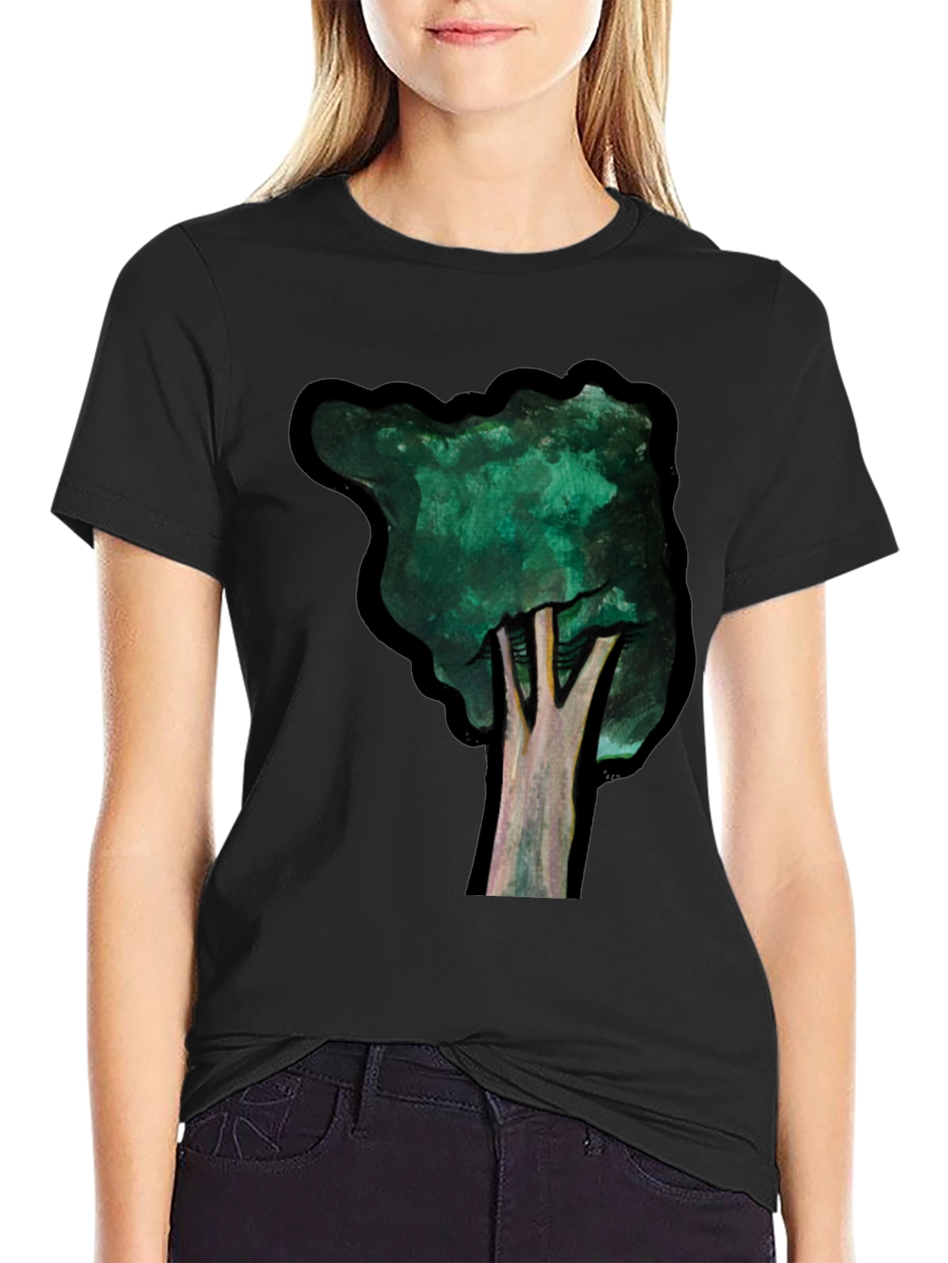 Abstract Tree Graphic Tee - Nature Inspired T-Shirt