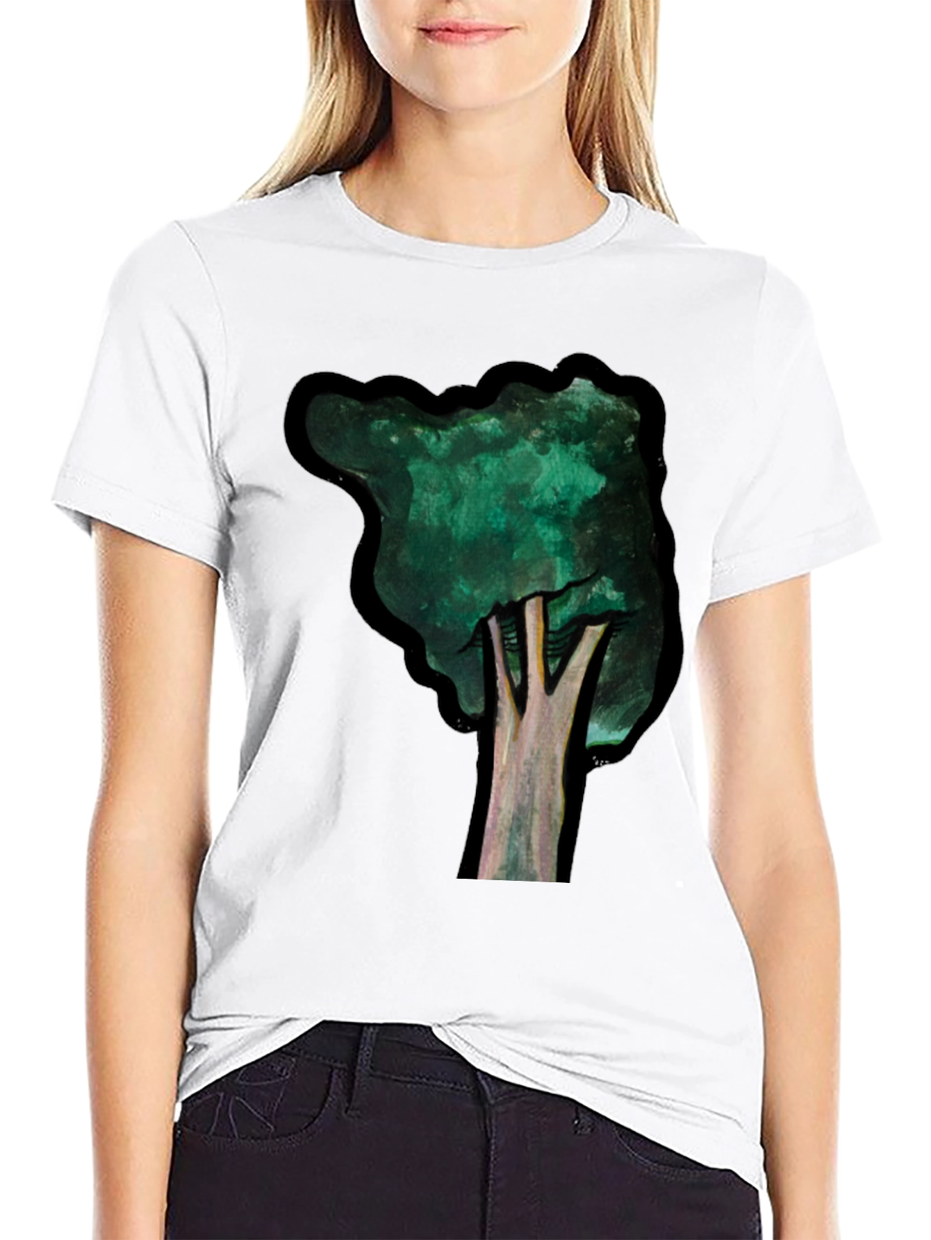 Abstract Tree Graphic Tee - Nature Inspired T-Shirt
