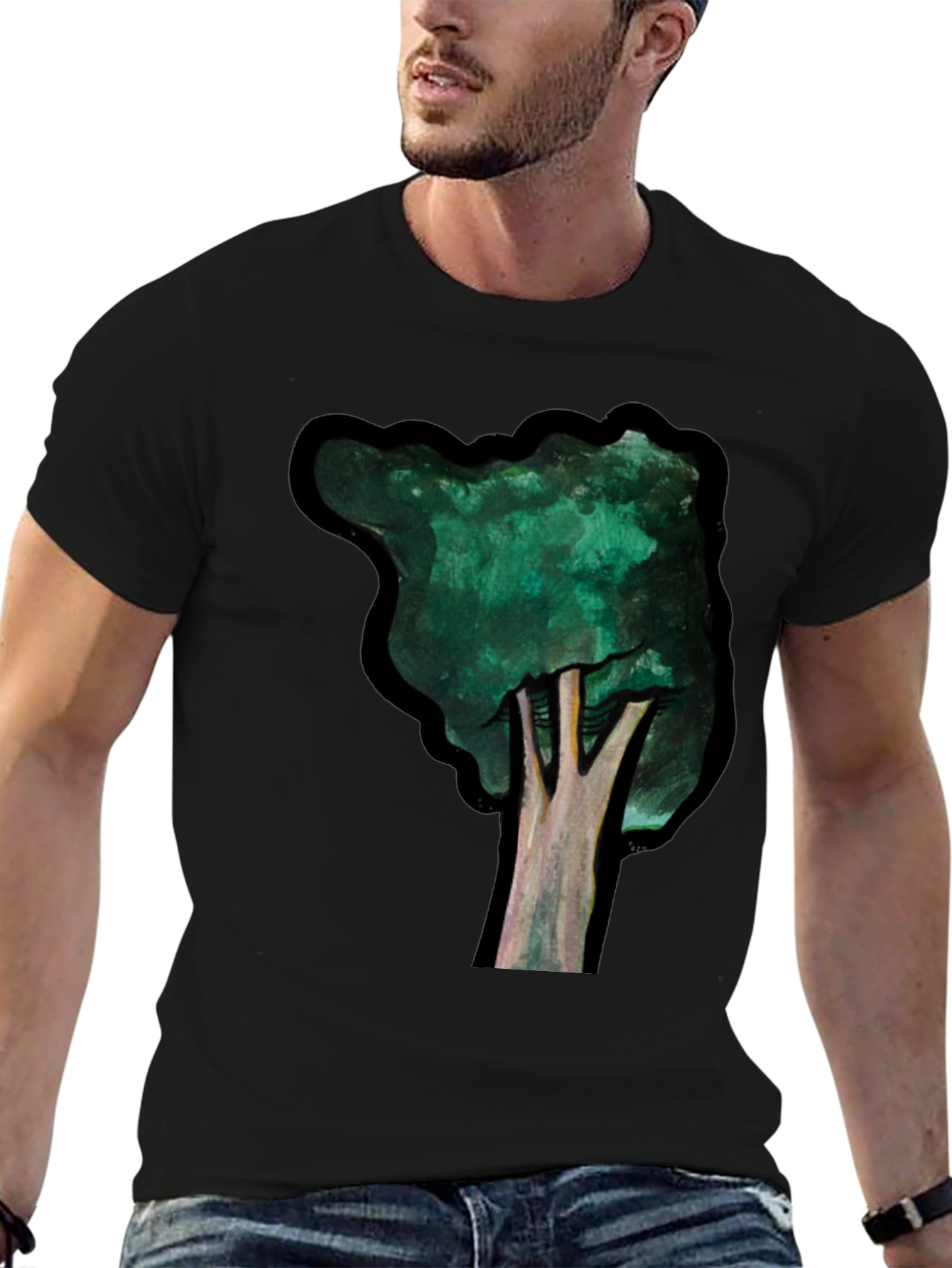 Abstract Tree Graphic Tee - Nature Inspired T-Shirt
