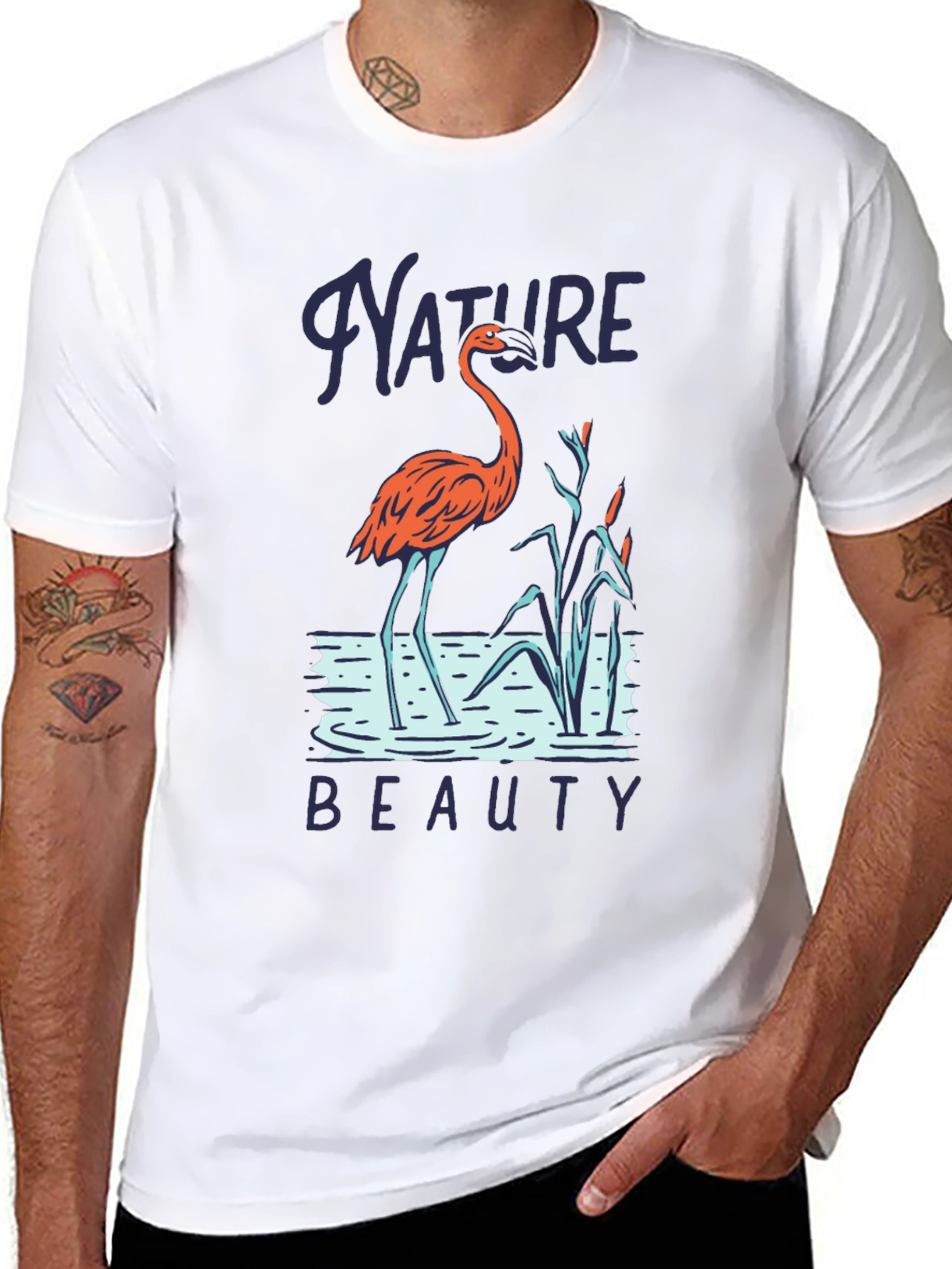 Nature Beauty Flamingo T-Shirt