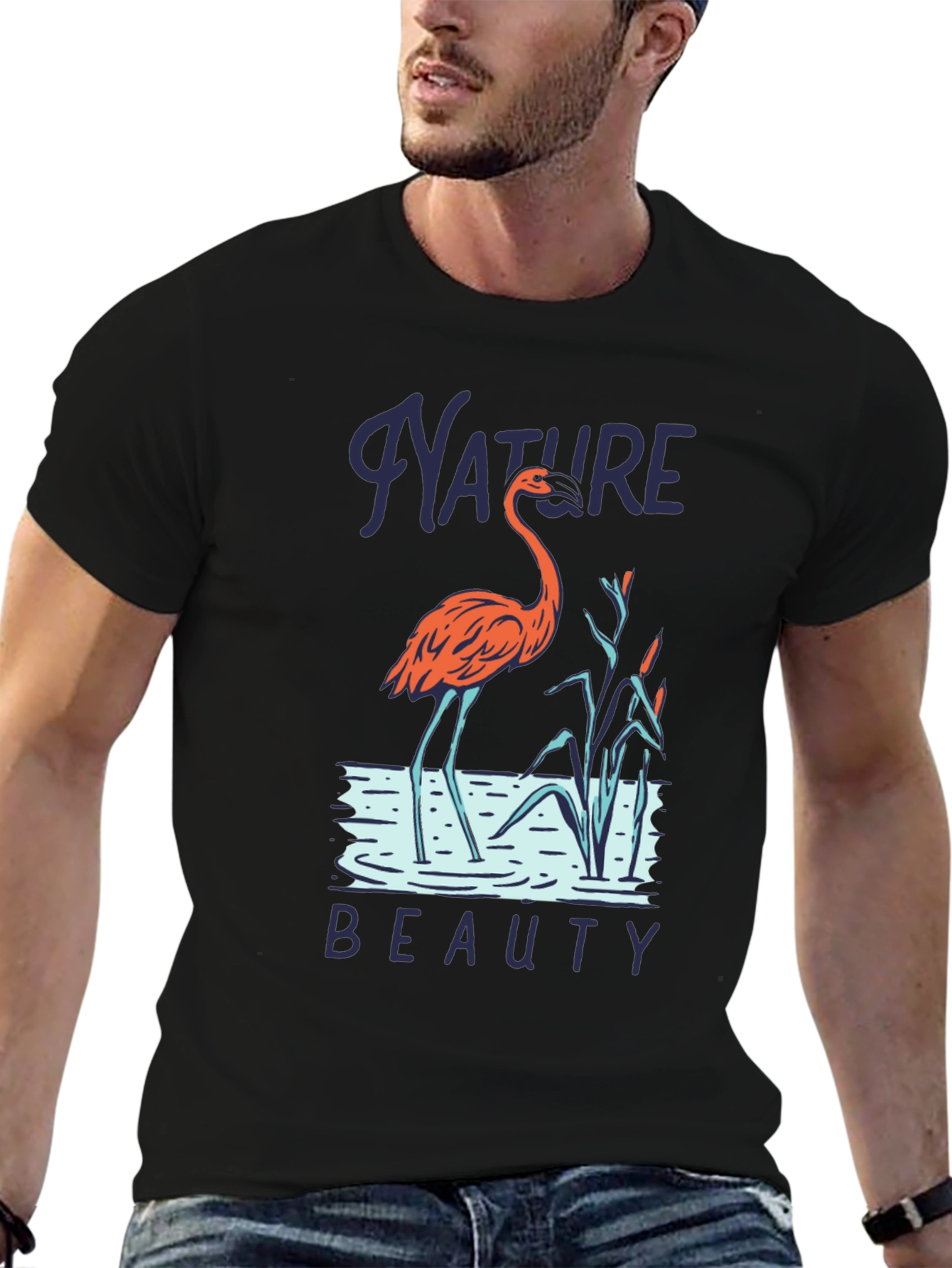 Nature Beauty Flamingo T-Shirt