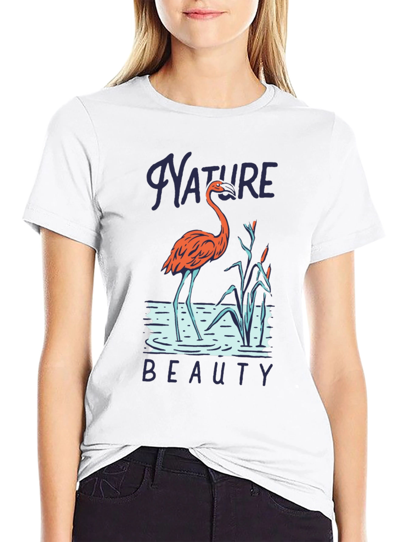 Nature Beauty Flamingo T-Shirt