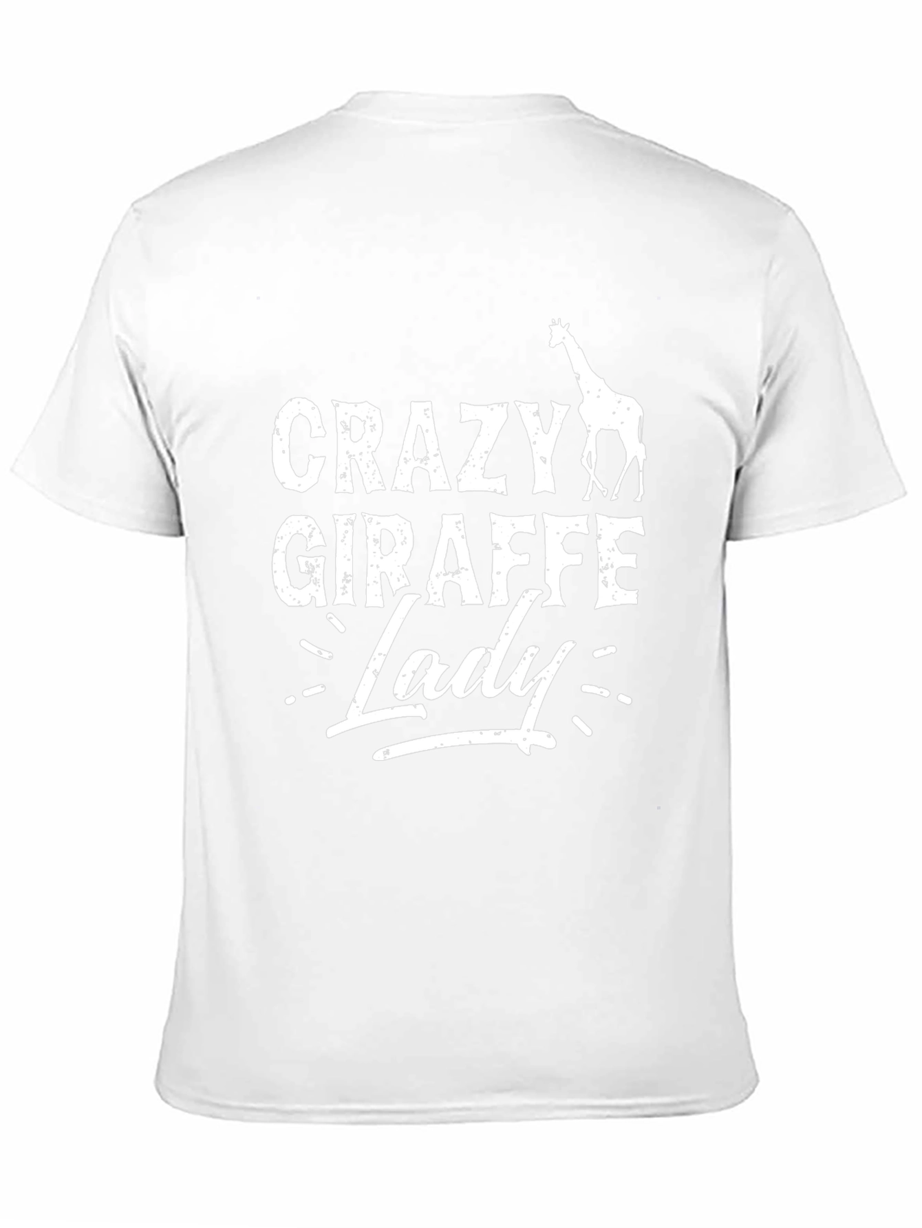 Crazy Giraffe Lady T-Shirt - Novelty Graphic Tee
