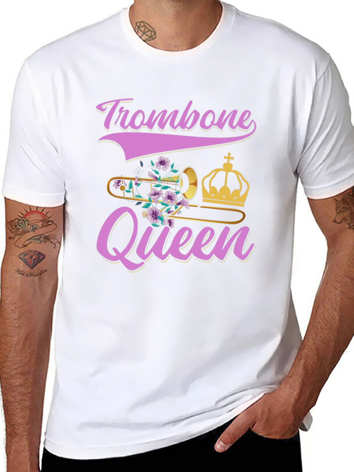Trombone Queen Graphic T-Shirt