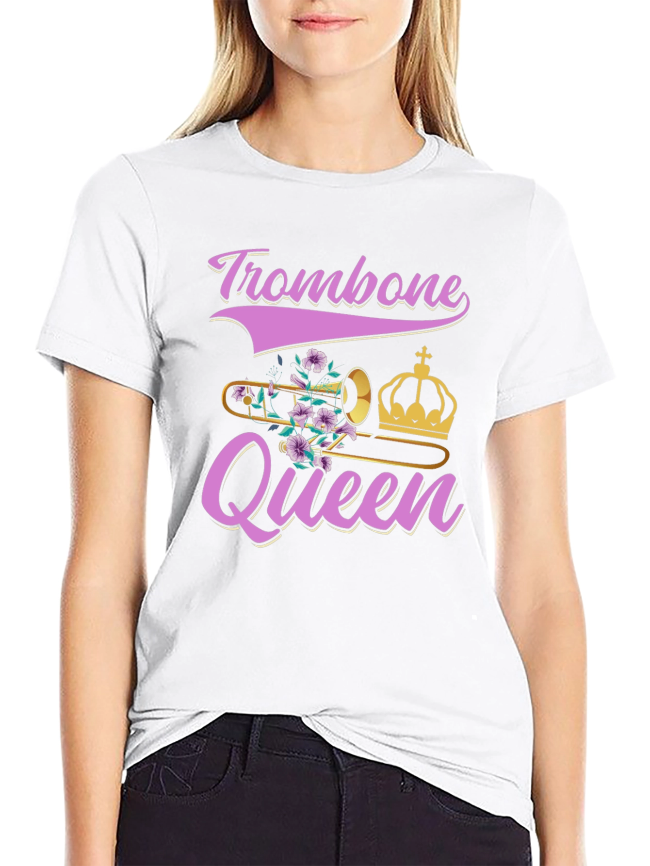 Trombone Queen Graphic T-Shirt