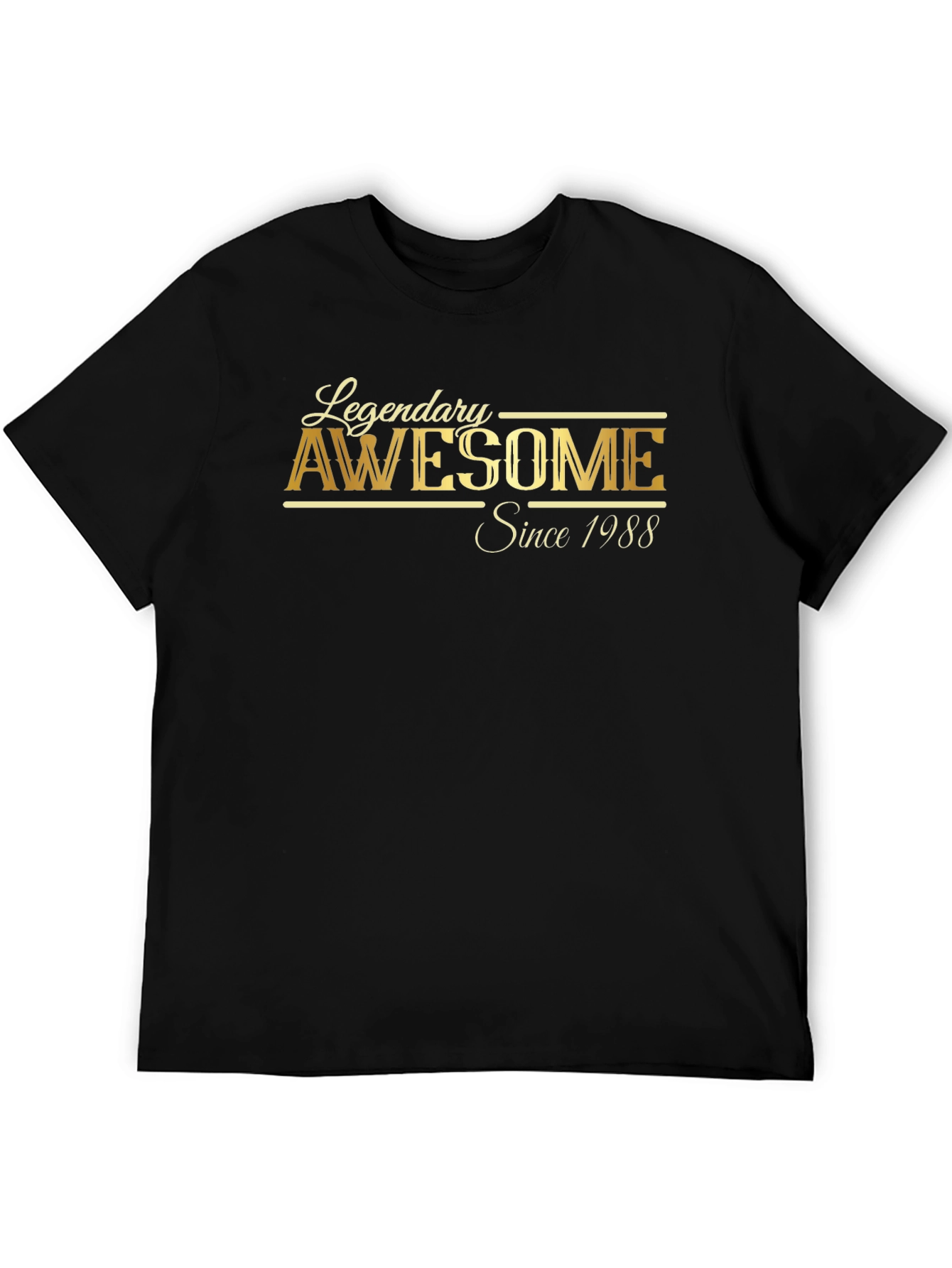 Legendary Awesome Since 1988 Black T-Shirt
